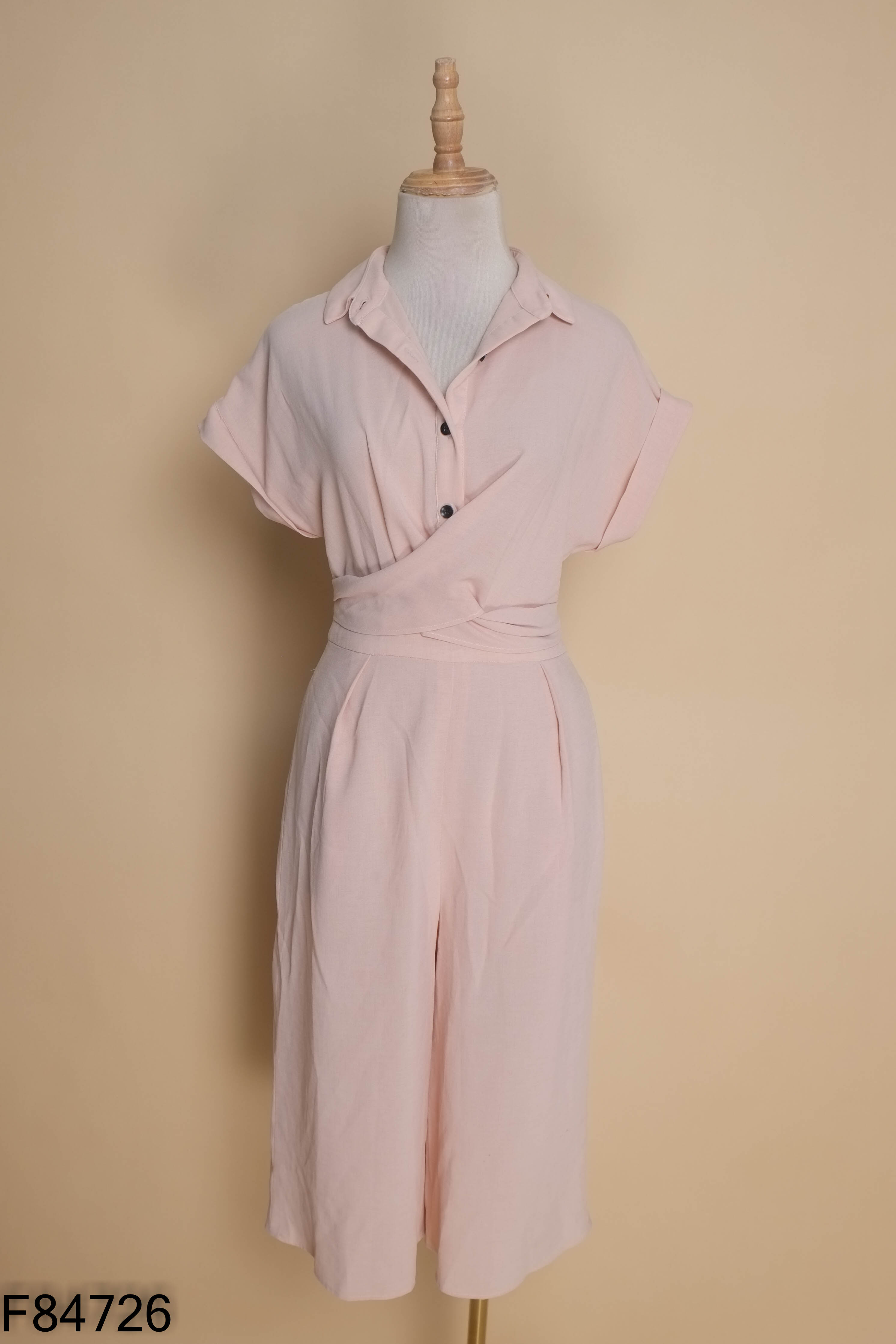 Jumpsuits D.CHIC hồng buộc eo