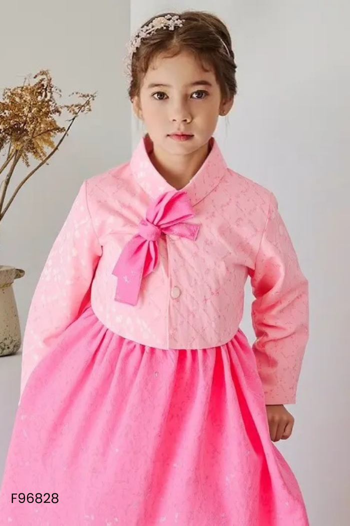 Set Váy hồng hoa + áo khoác KIDS