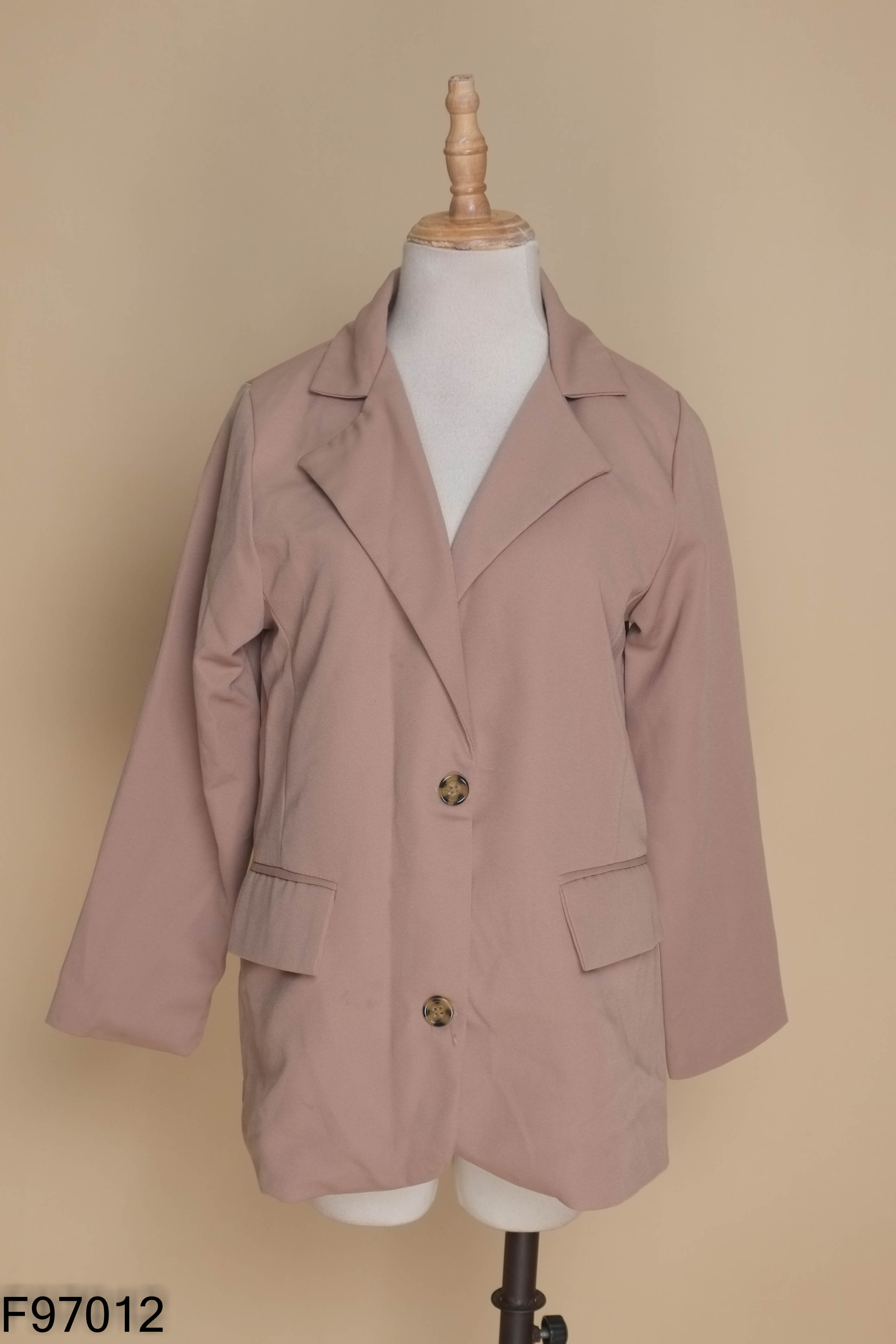 Áo khoác blazers nâu nhạt