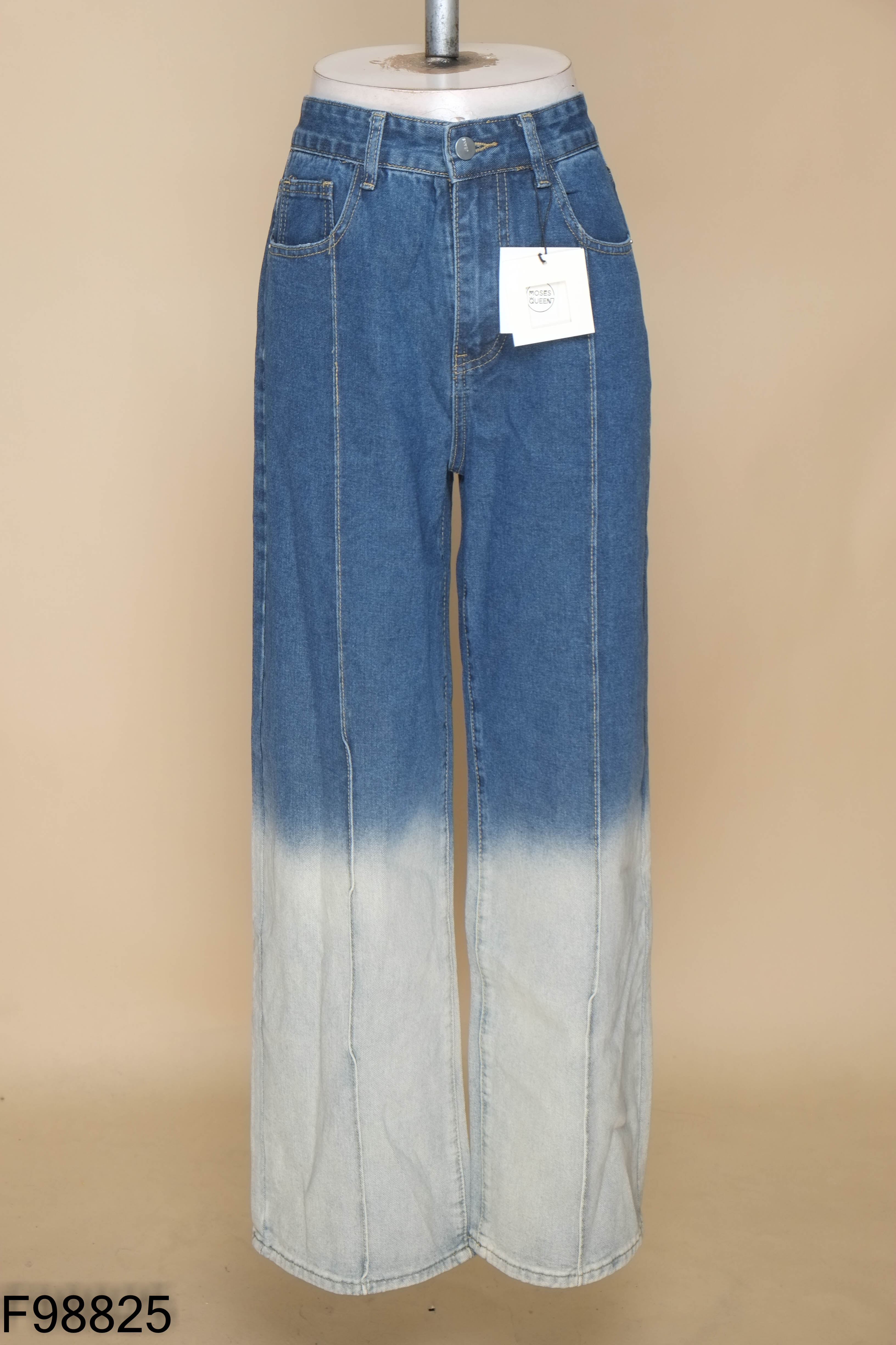 NEWTAG Quần jeans xanh ống loe