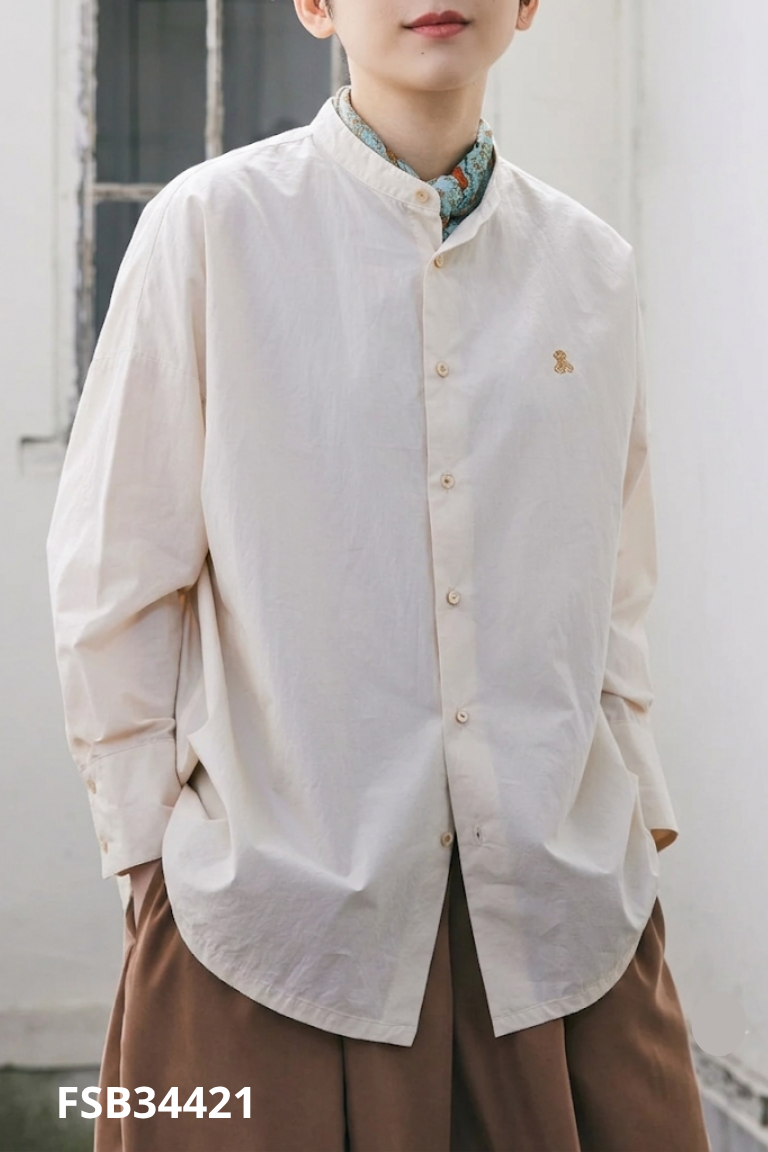 Áo thô be thêu chữ