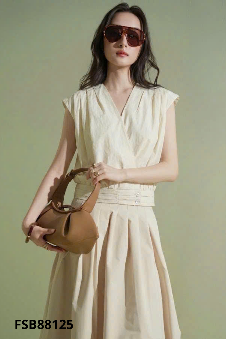Áo kiểu be UNDERSON