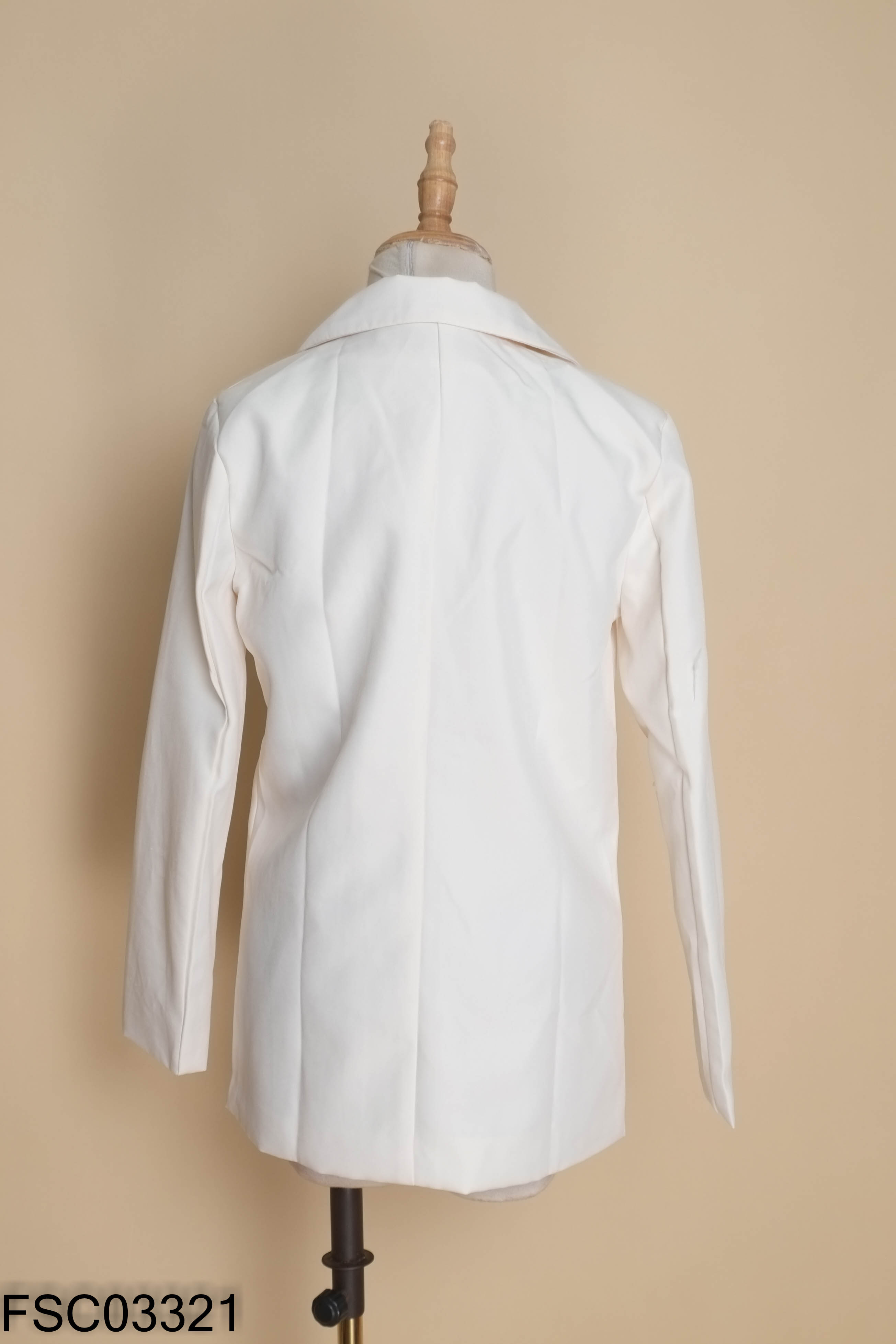 Áo khoác vest be trơn