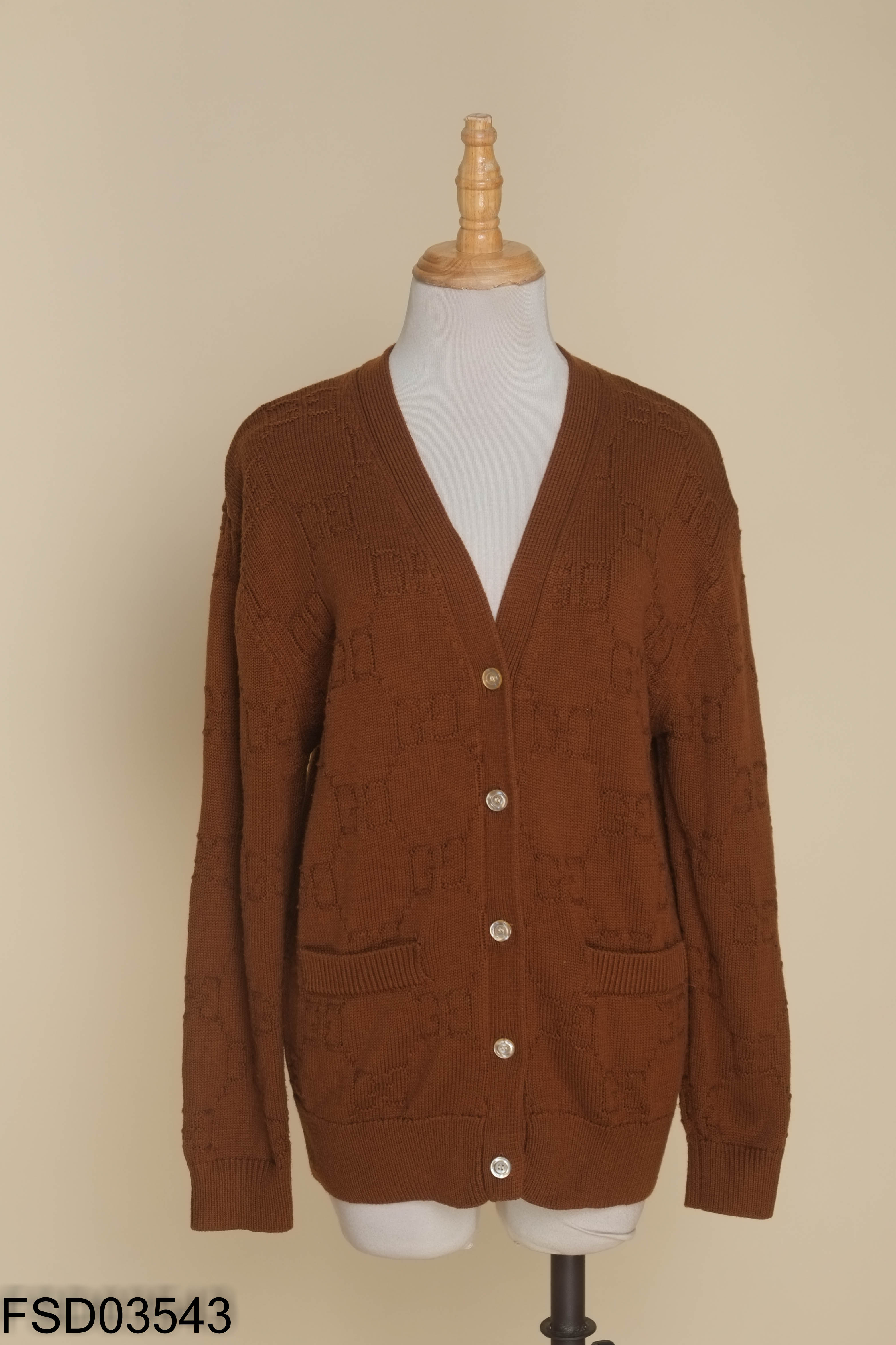 Cardigan nâu GUCCI