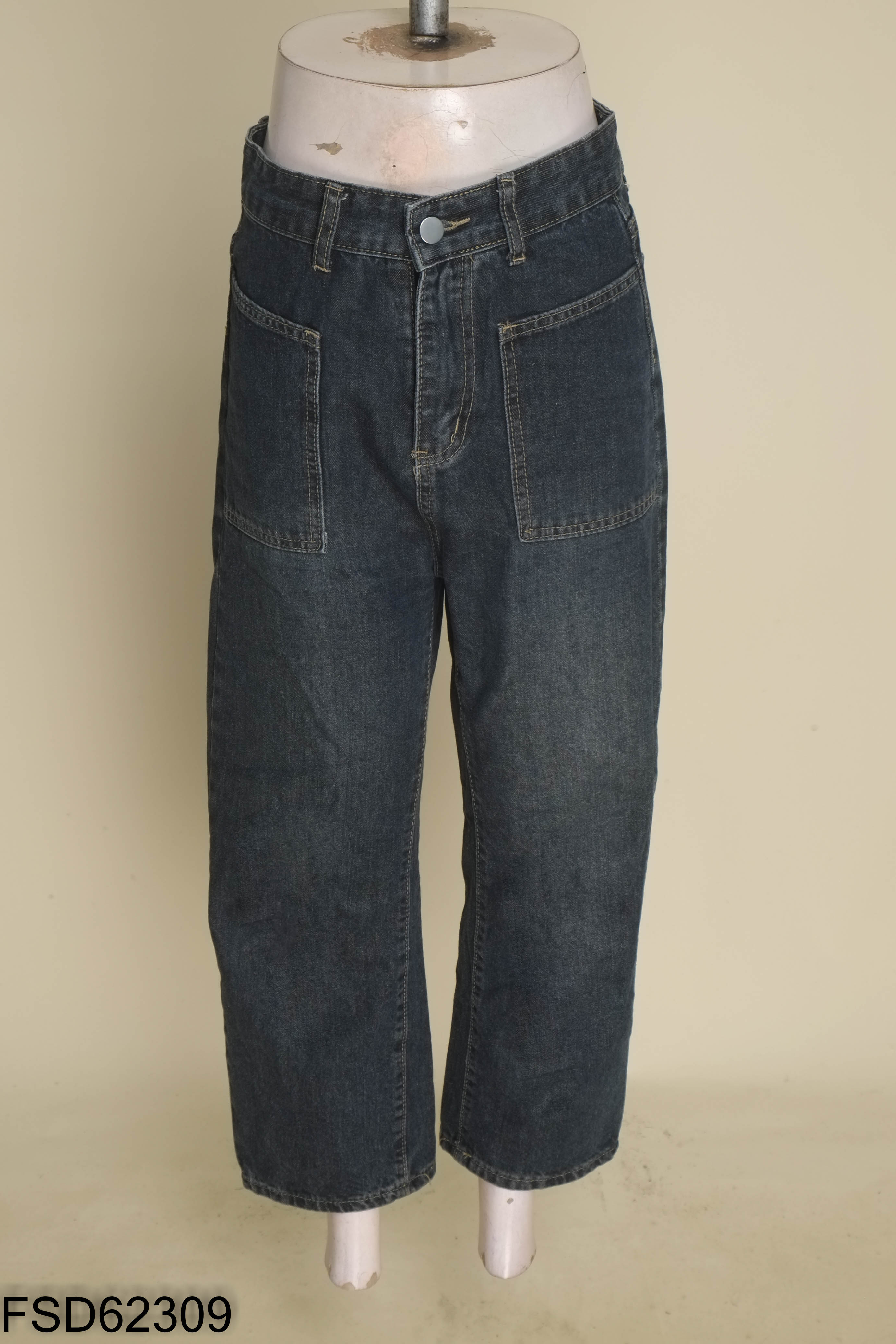 Quần jeans xanh xám