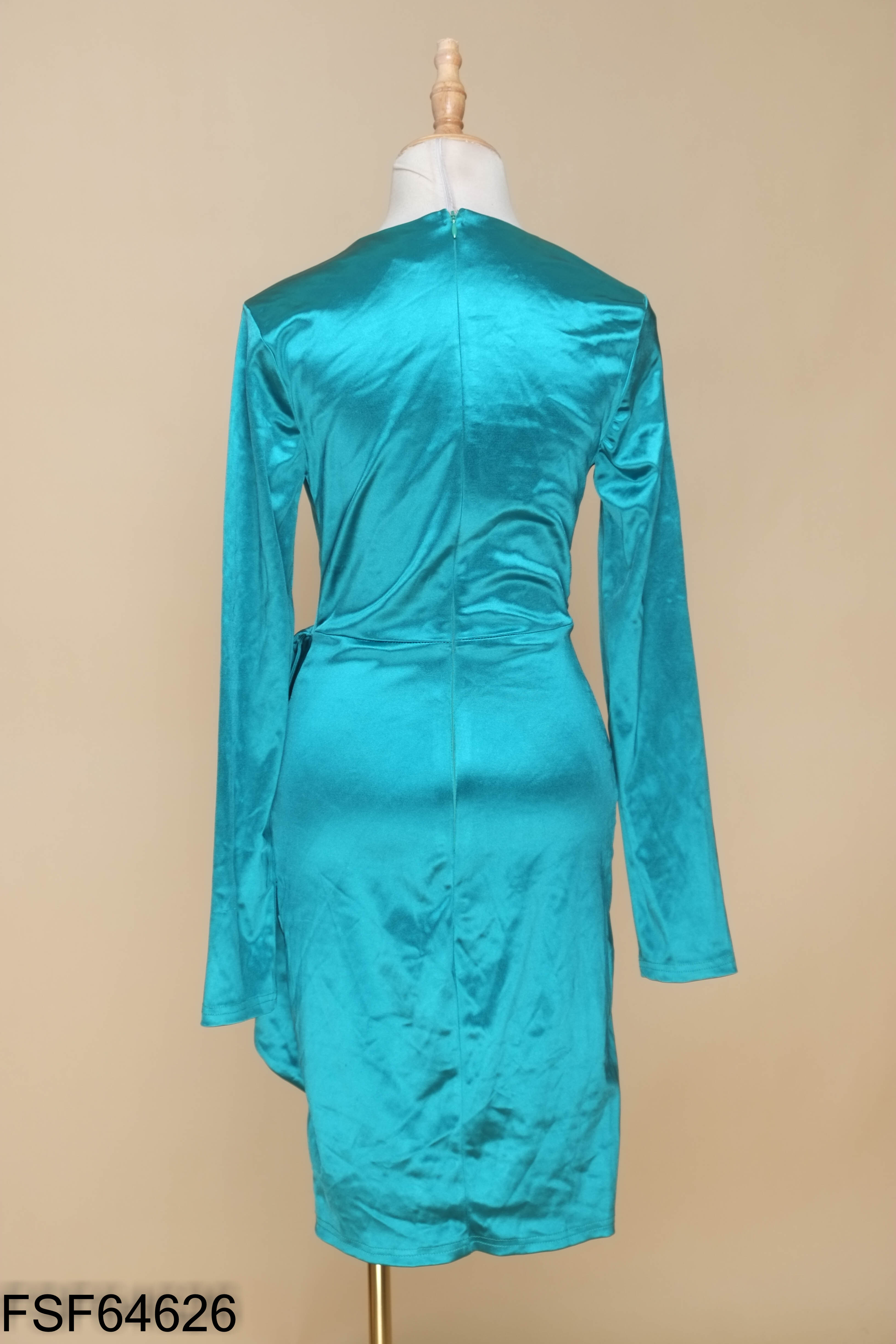 Váy ALLYSON xanh ngực xoắn