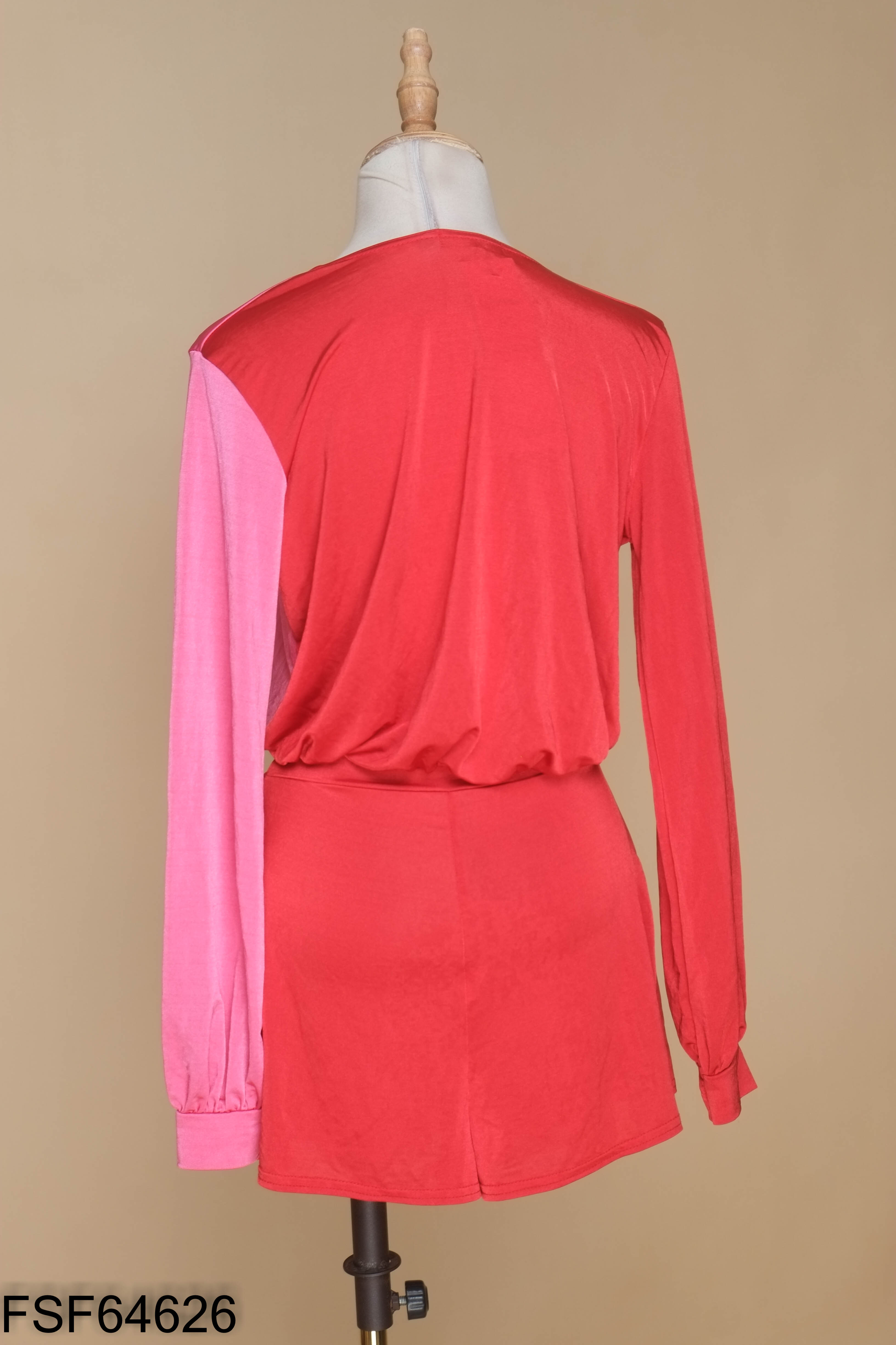 Váy BOOHOO đỏ mix hồng