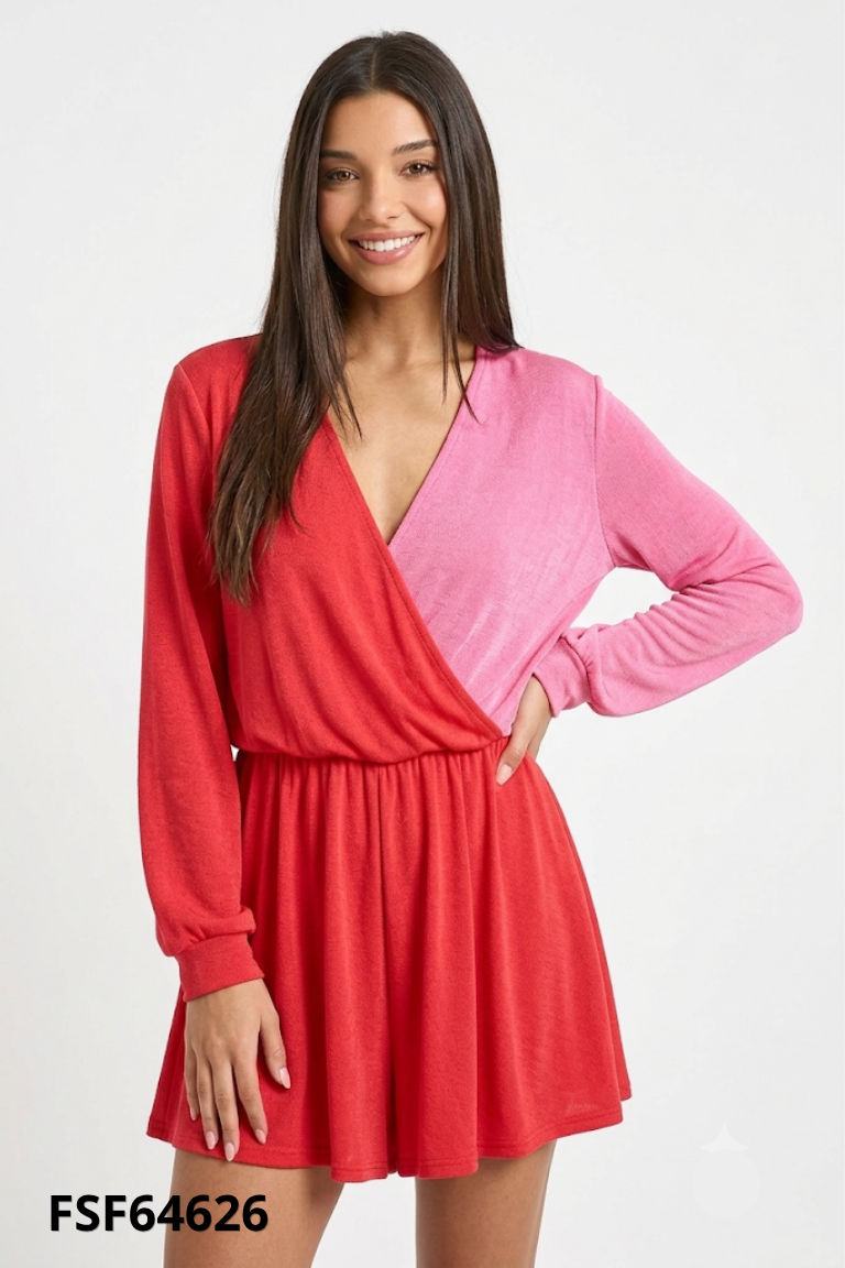 Váy BOOHOO đỏ mix hồng