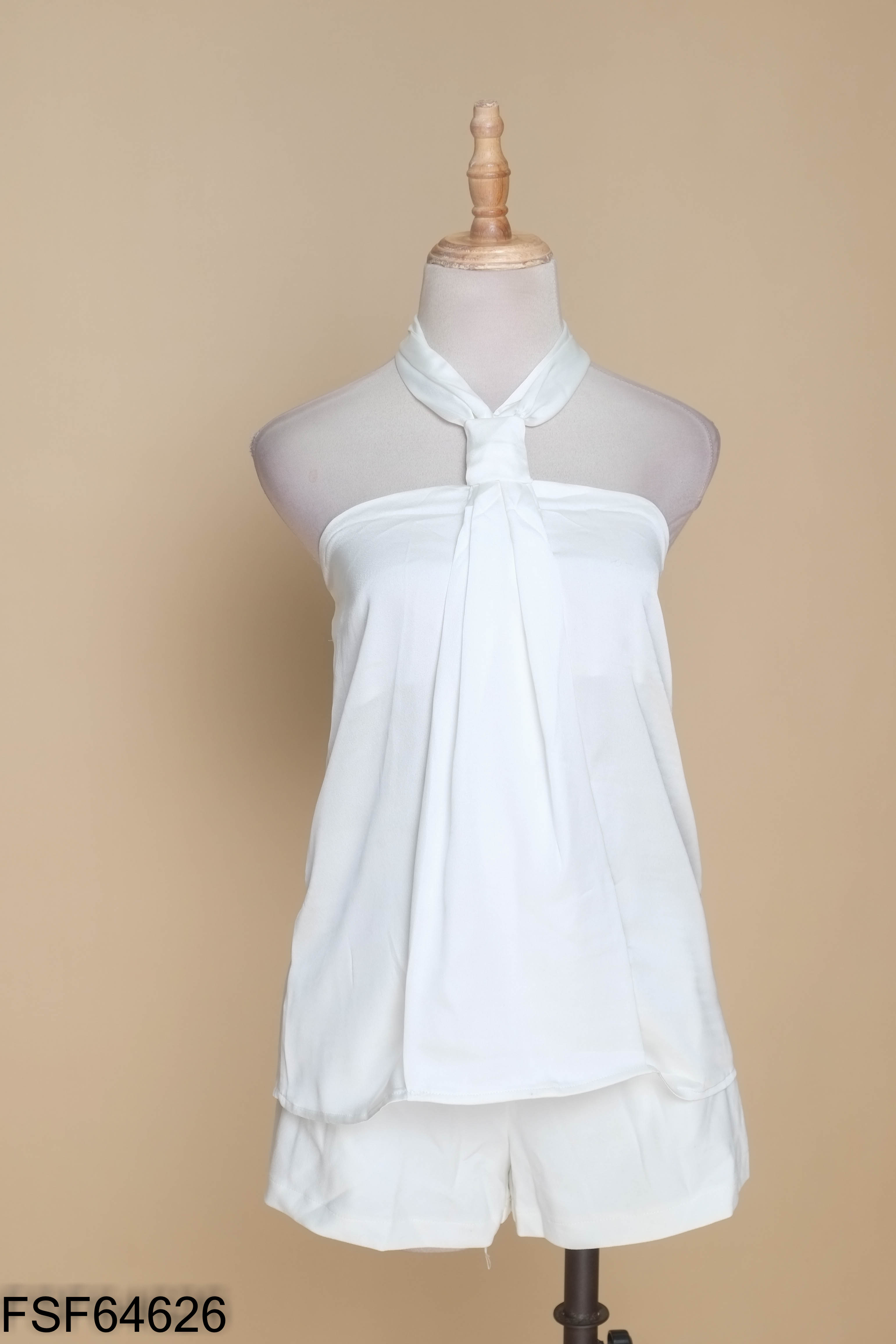 NEW Set áo lụa trắng + quần shorts