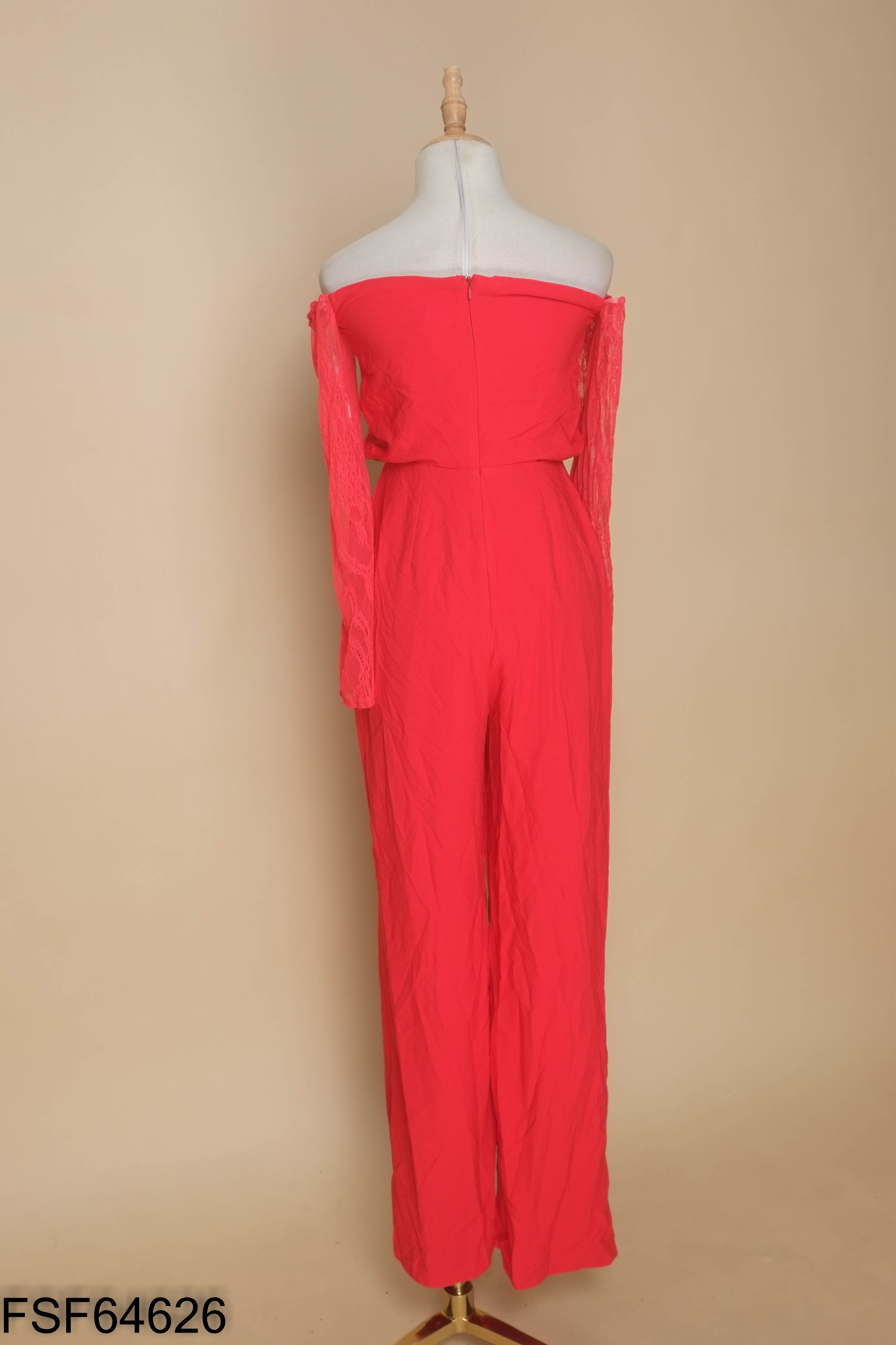 NEWTAG Jumpsuits ASOS đỏ phối ren