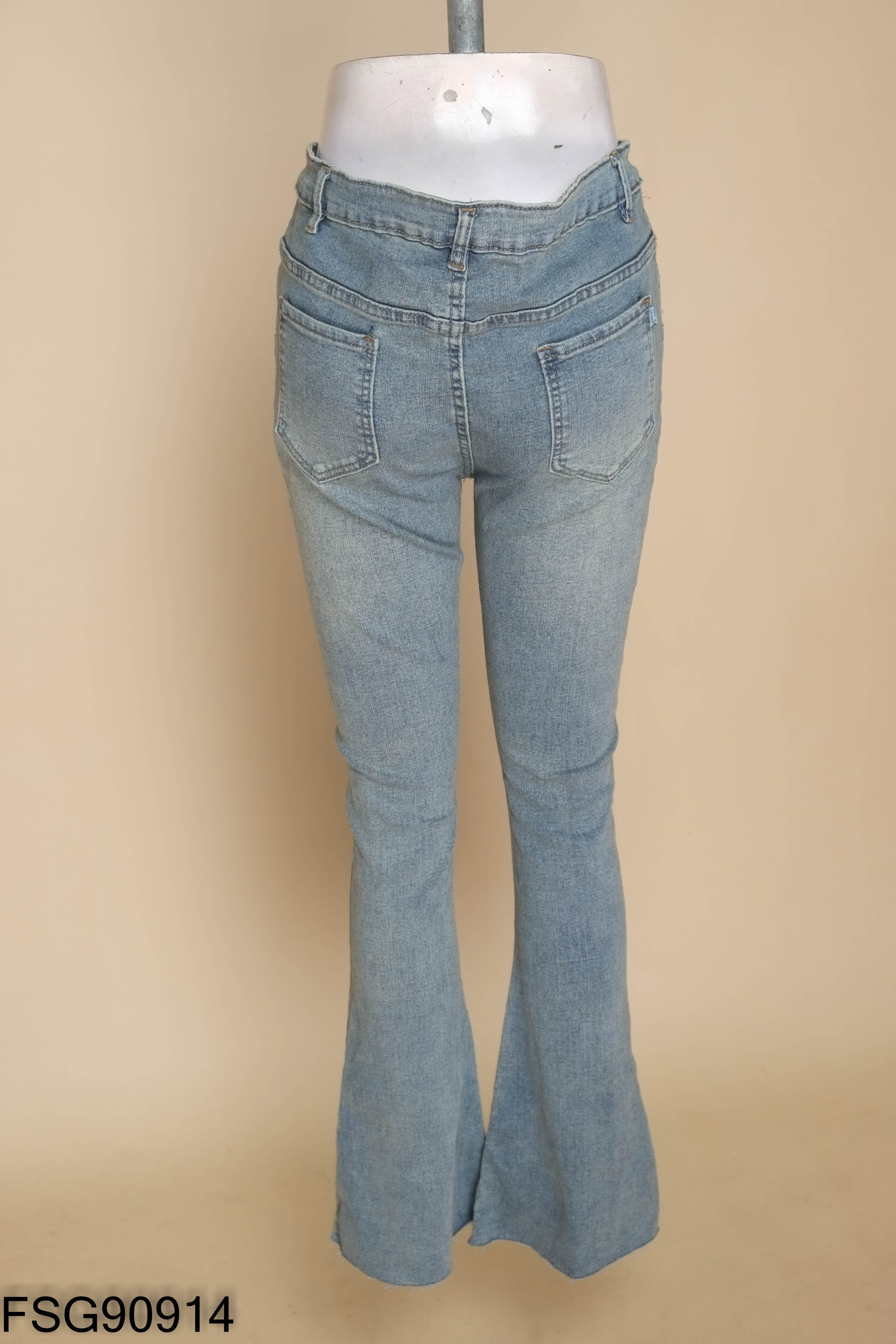 NEW Quần jeans xanh ống loe