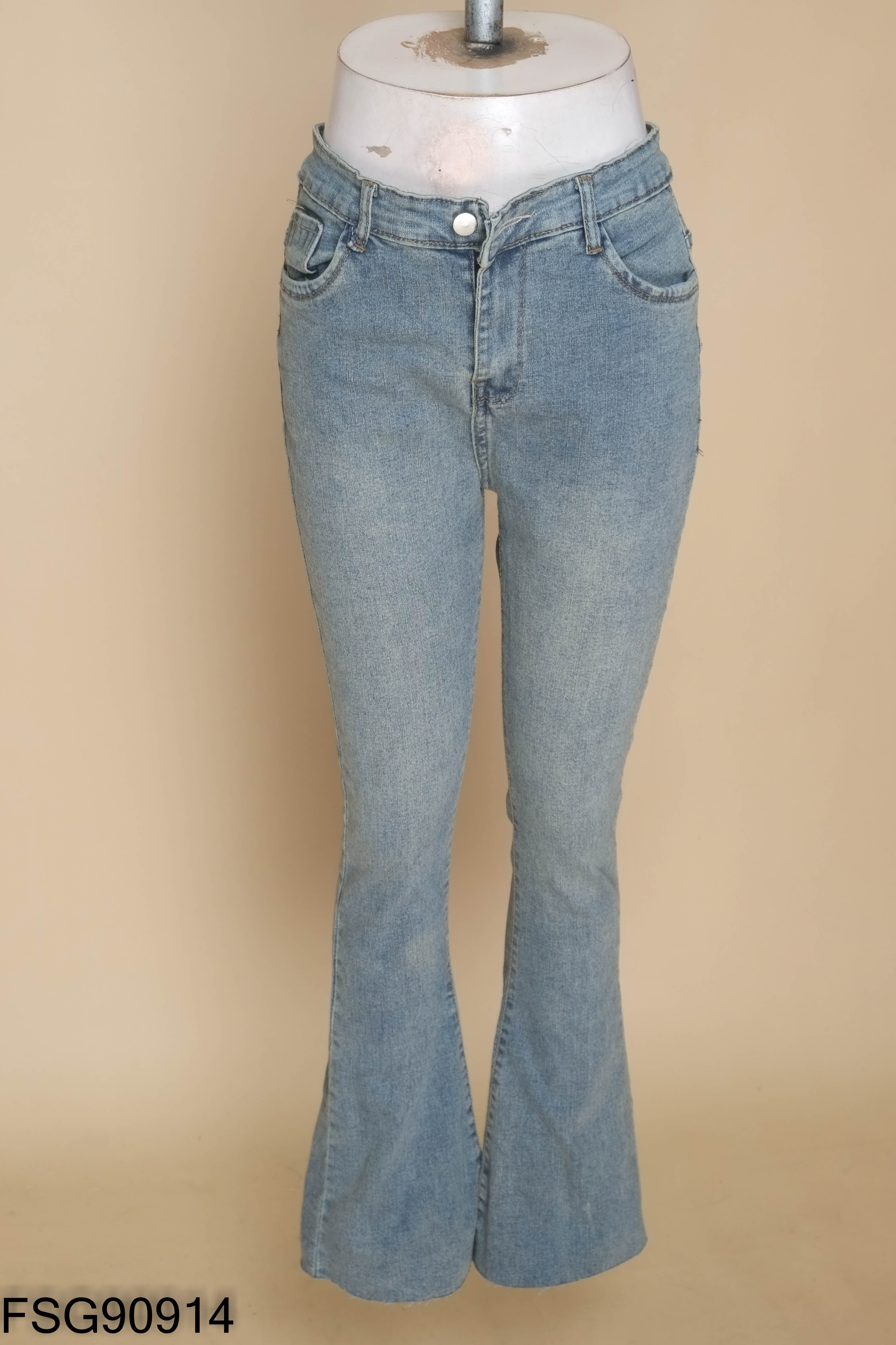 NEW Quần jeans xanh ống loe