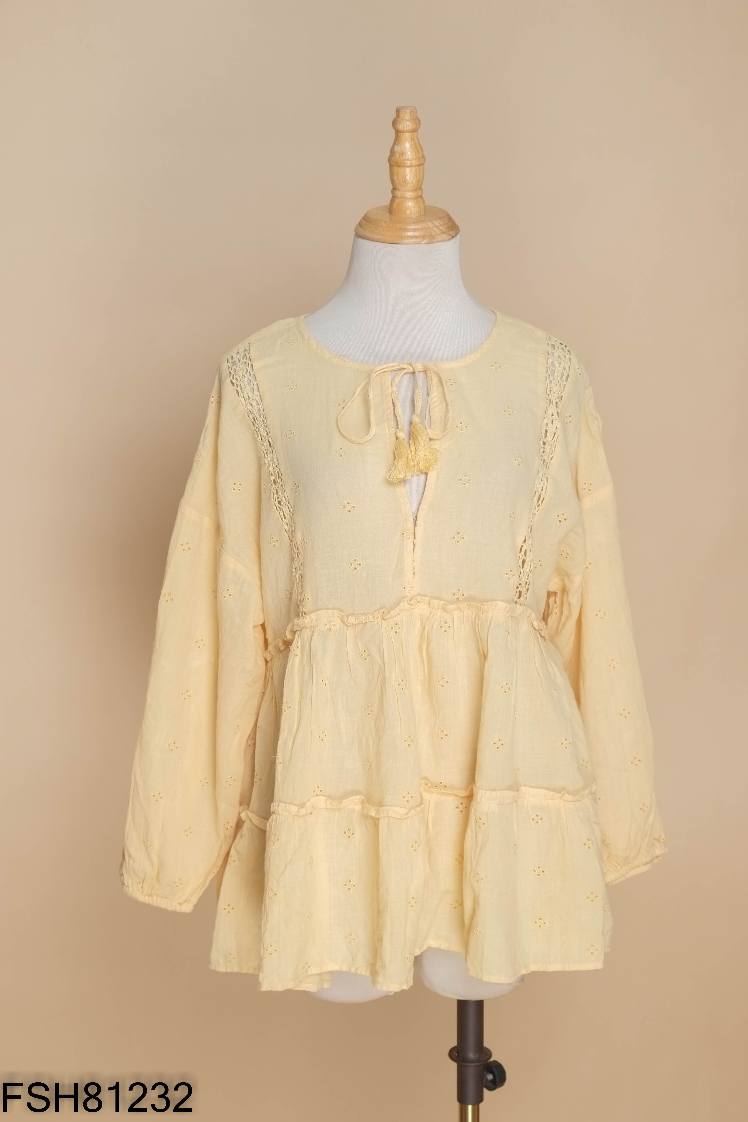 Áo babydoll vàng