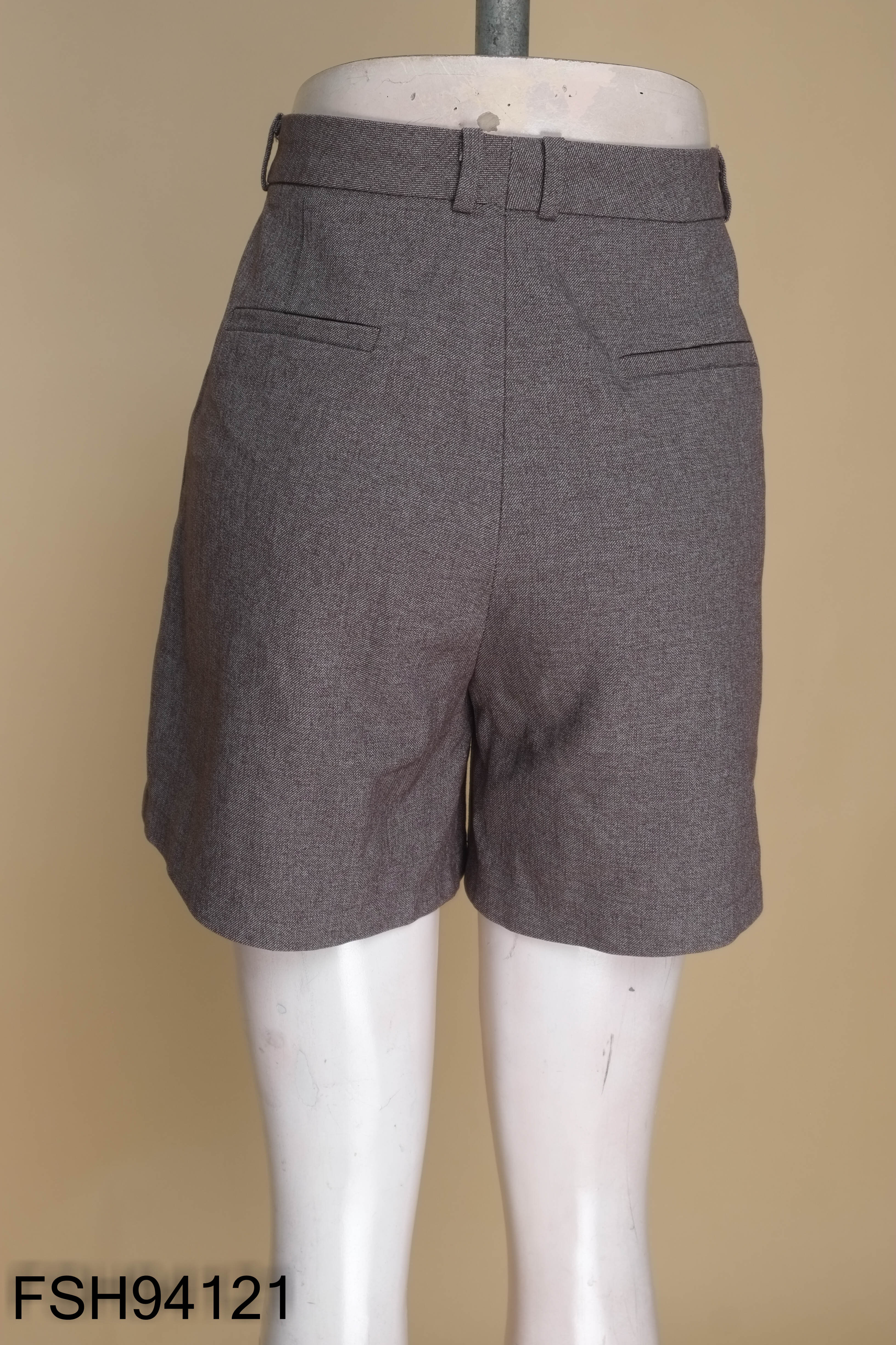 Quần short MÉO tím trơn
