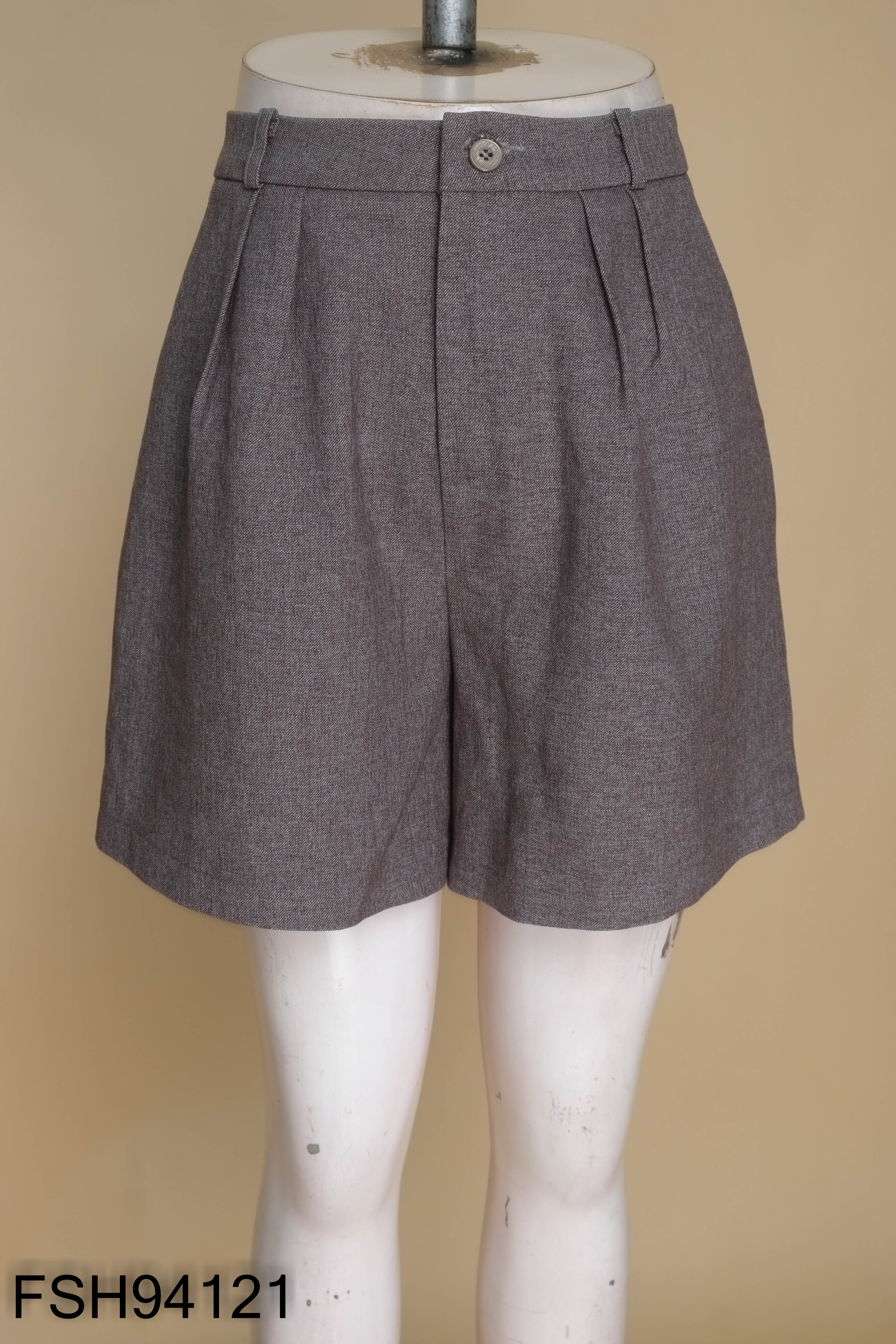 Quần short MÉO tím trơn
