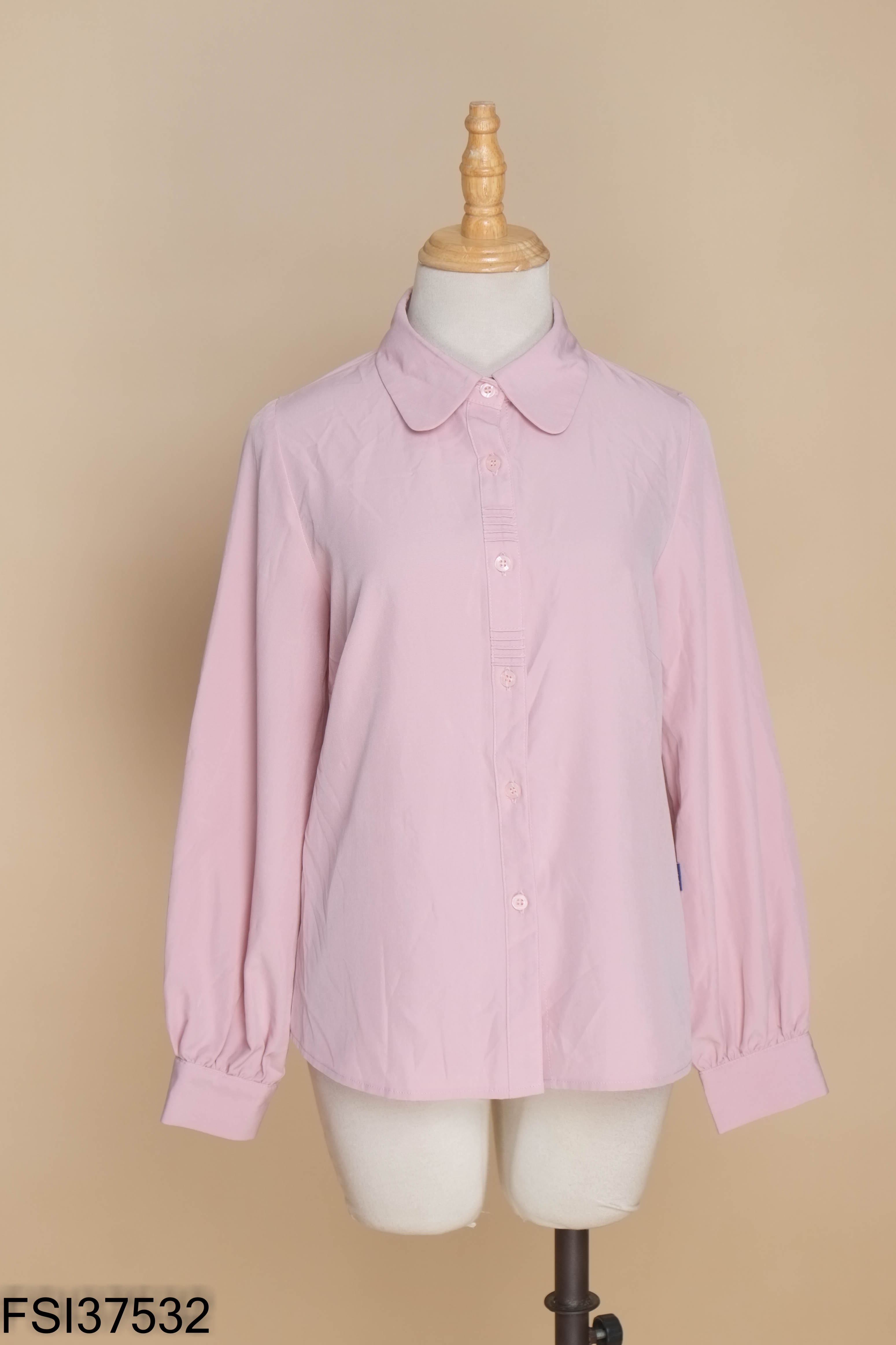 Áo sơ mi tím UK Fashion dài tay trơn