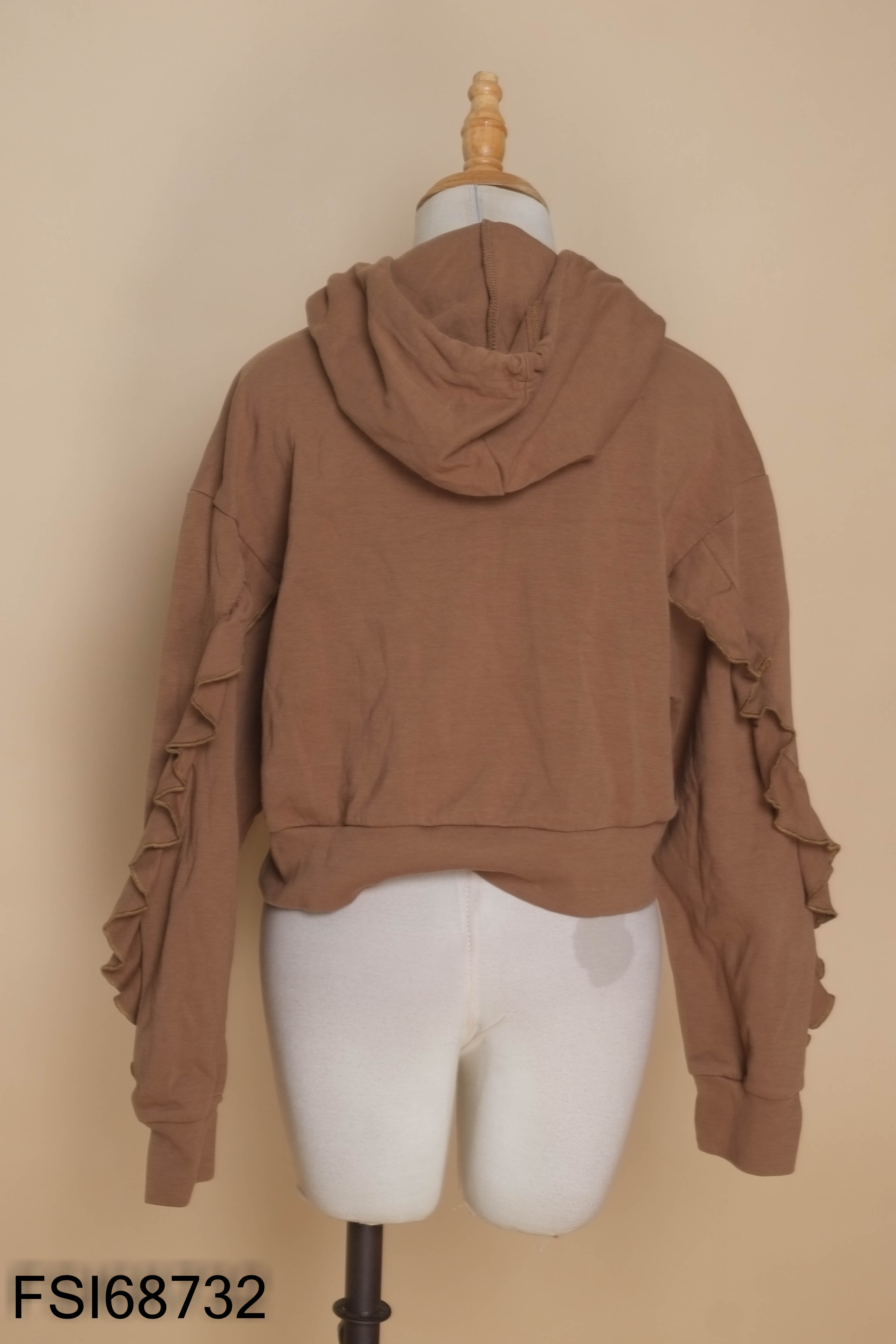 Áo hoodie nâu tay bèo