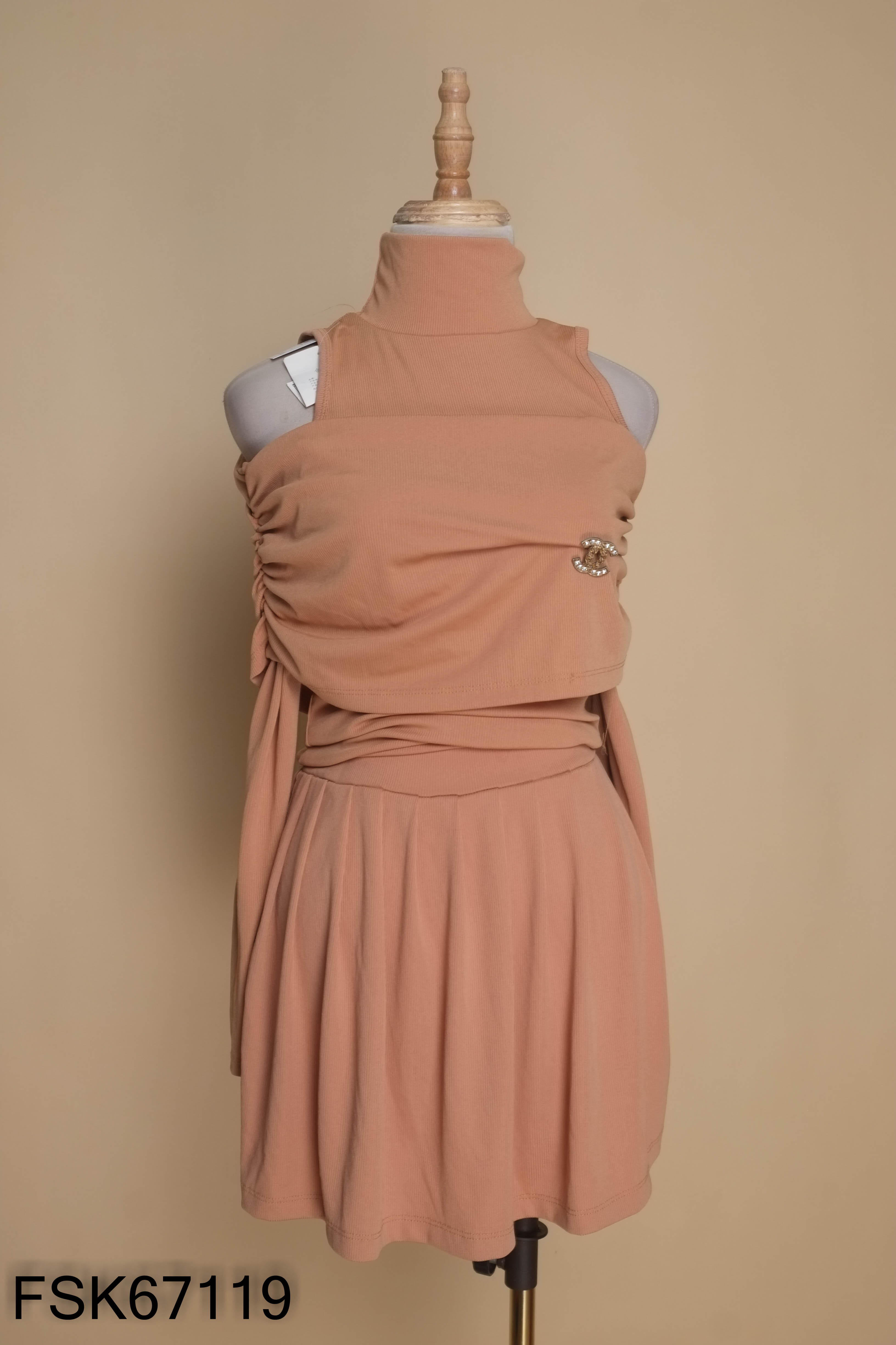 NEWTAG set nâu tay dài+váy