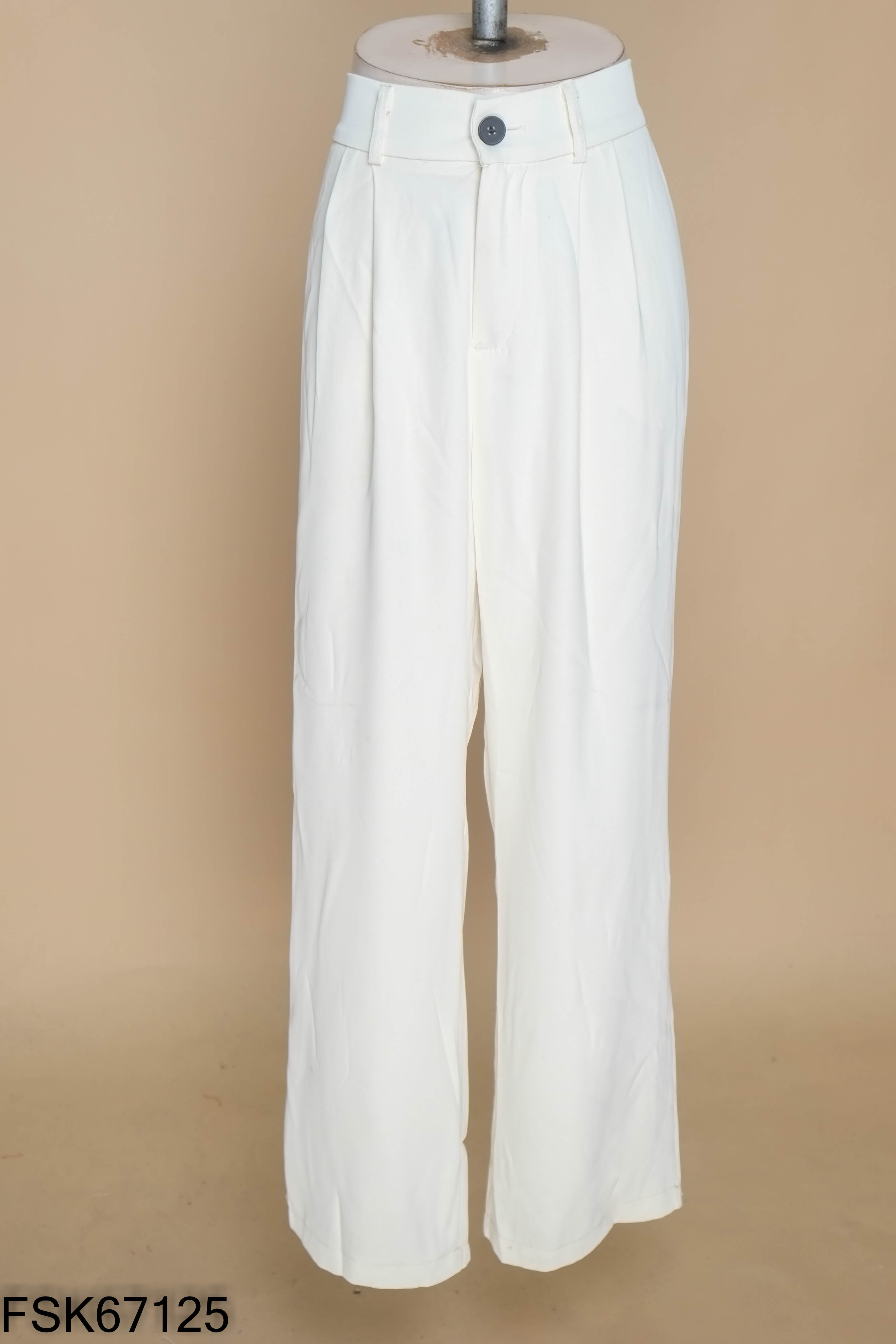 Quần culottes vải be