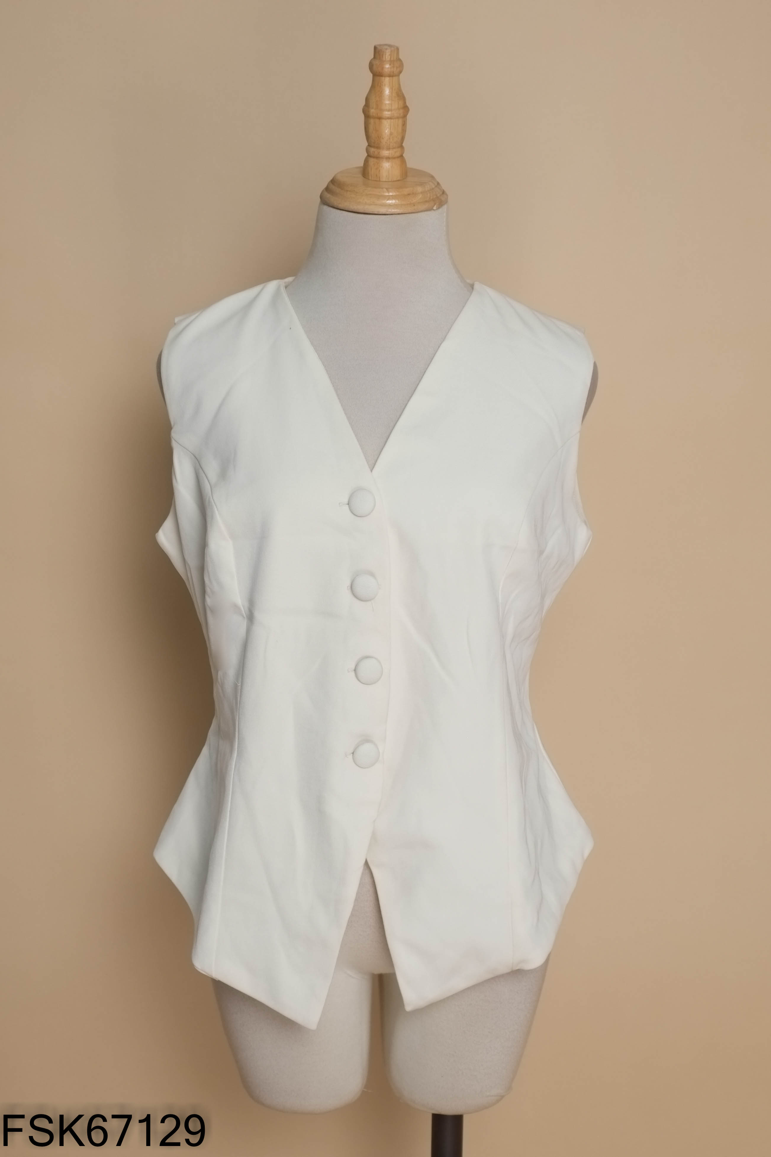 Áo vest be cổ V