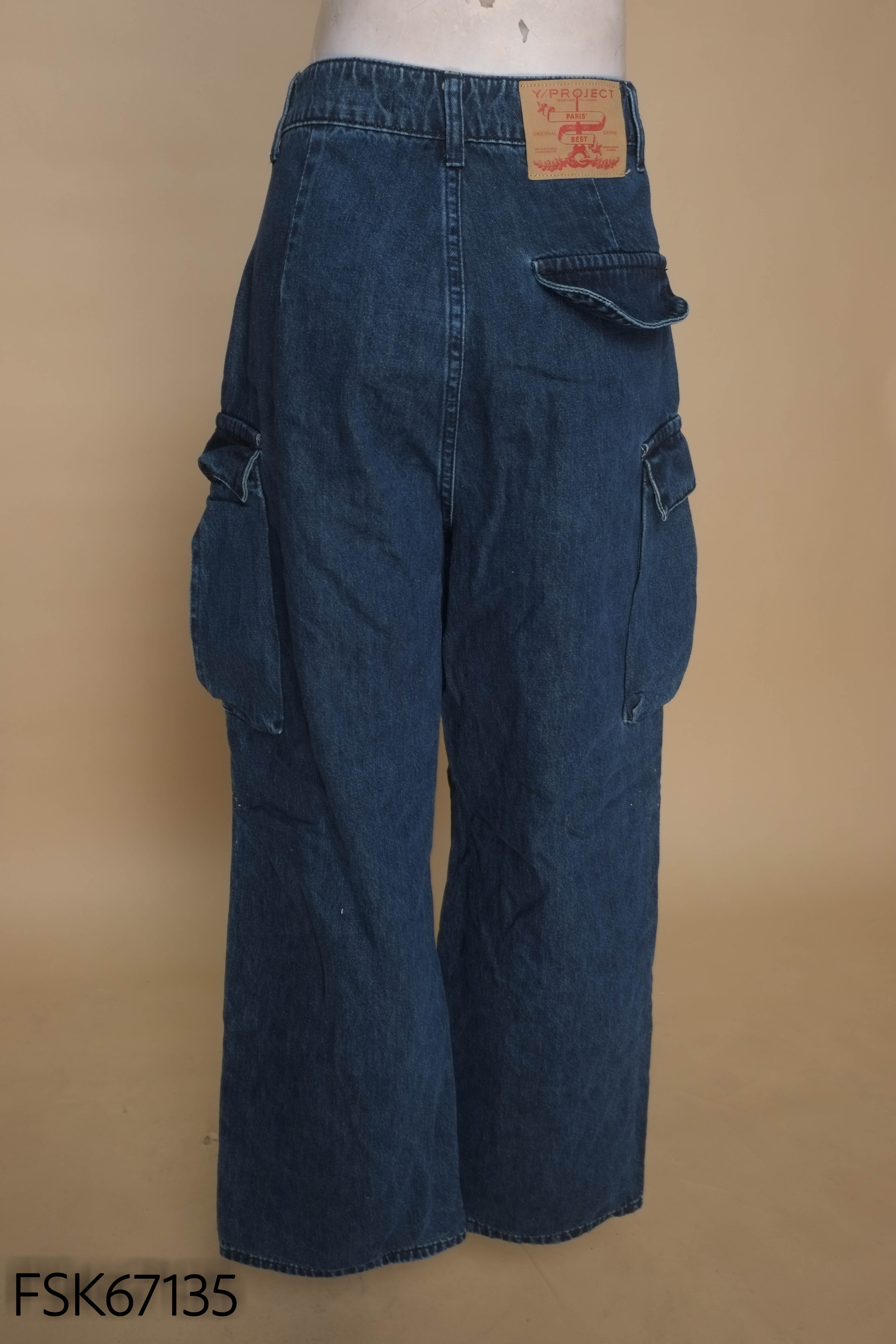 Quần jeans xanh MUMU YOUNG phối túi