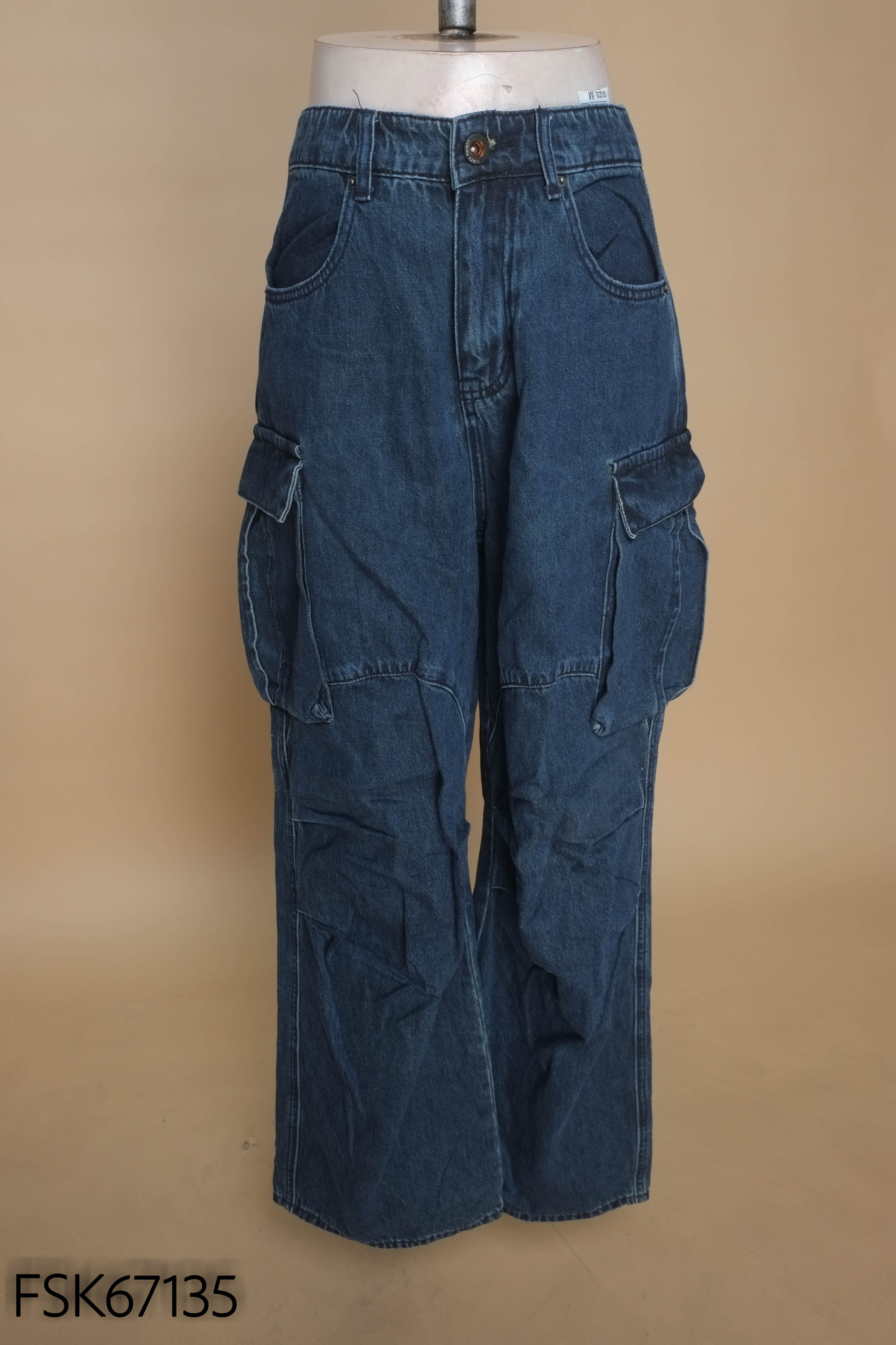 Quần jeans xanh MUMU YOUNG phối túi
