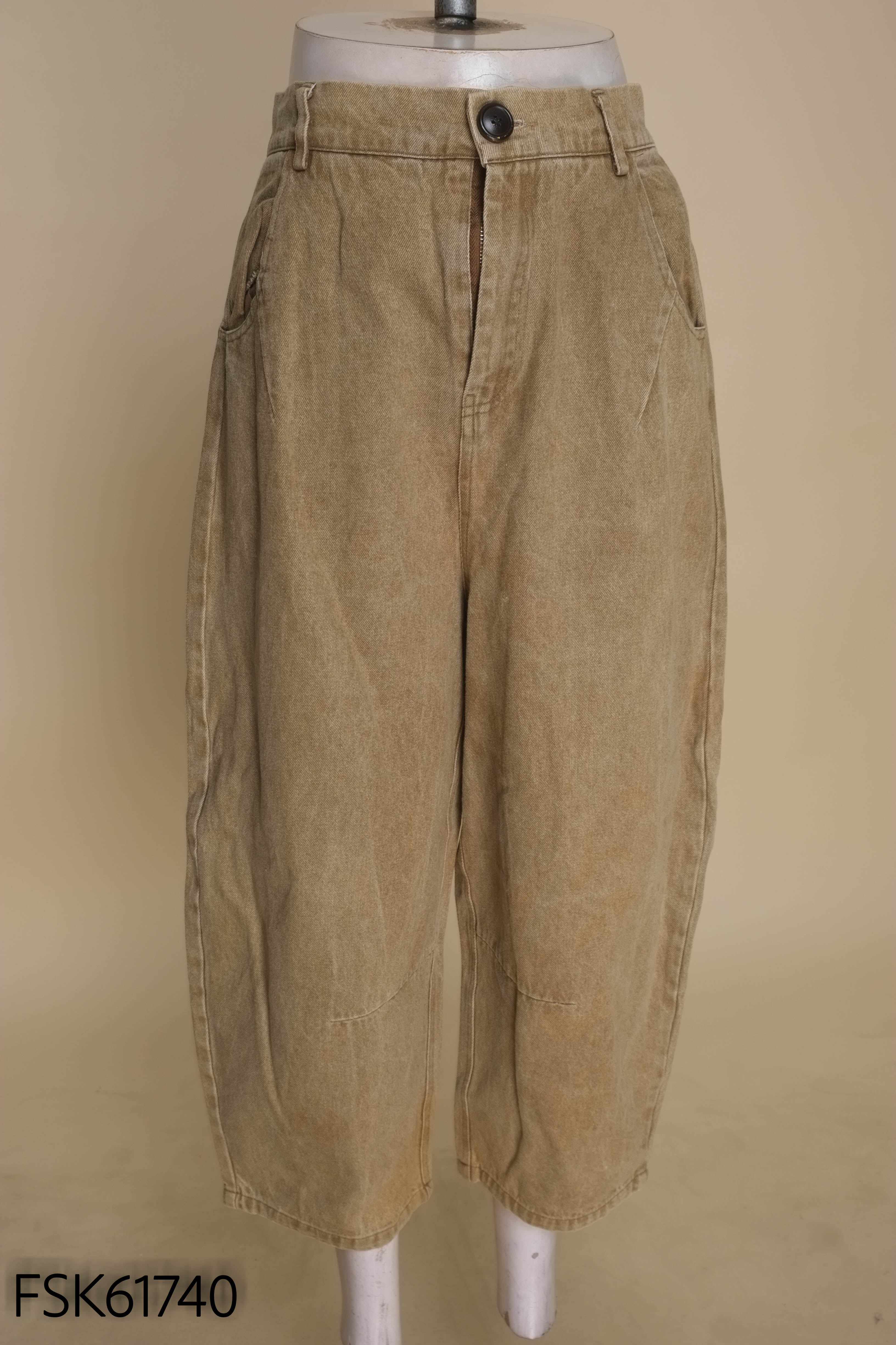Quần jeans nâu suông N.GE