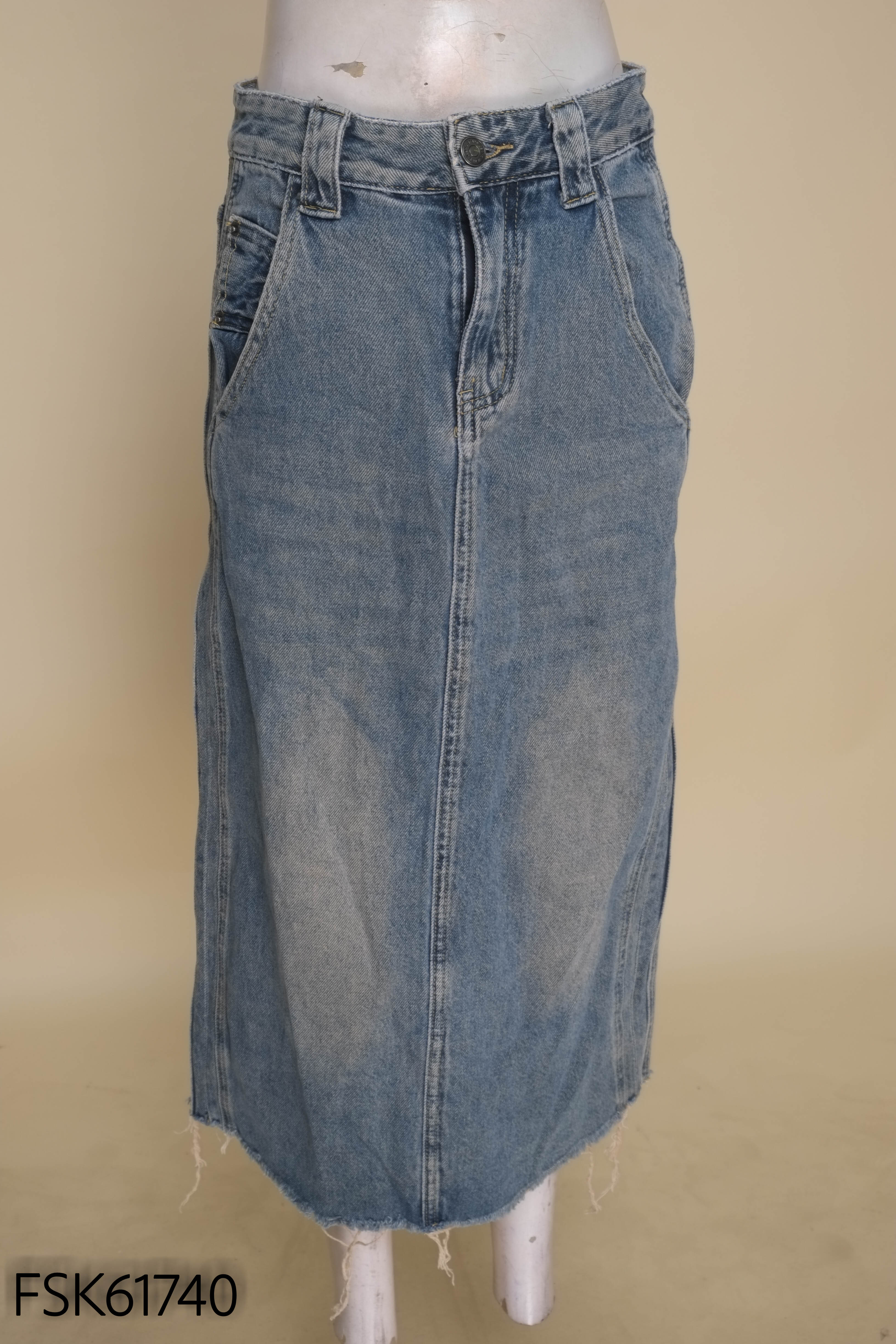 Chân váy jeans xanh