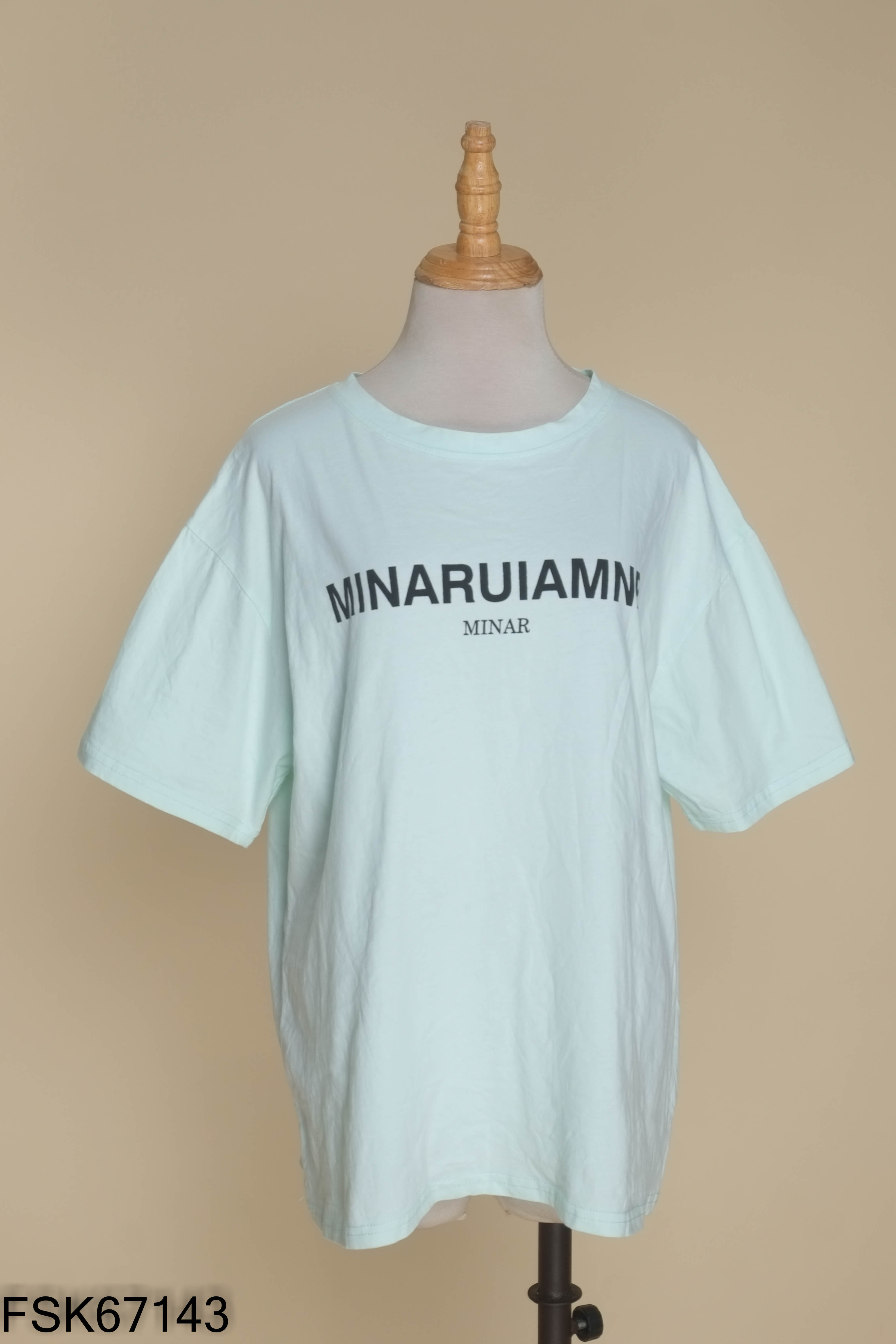Áo thun xanh nhạt minaruiamnr