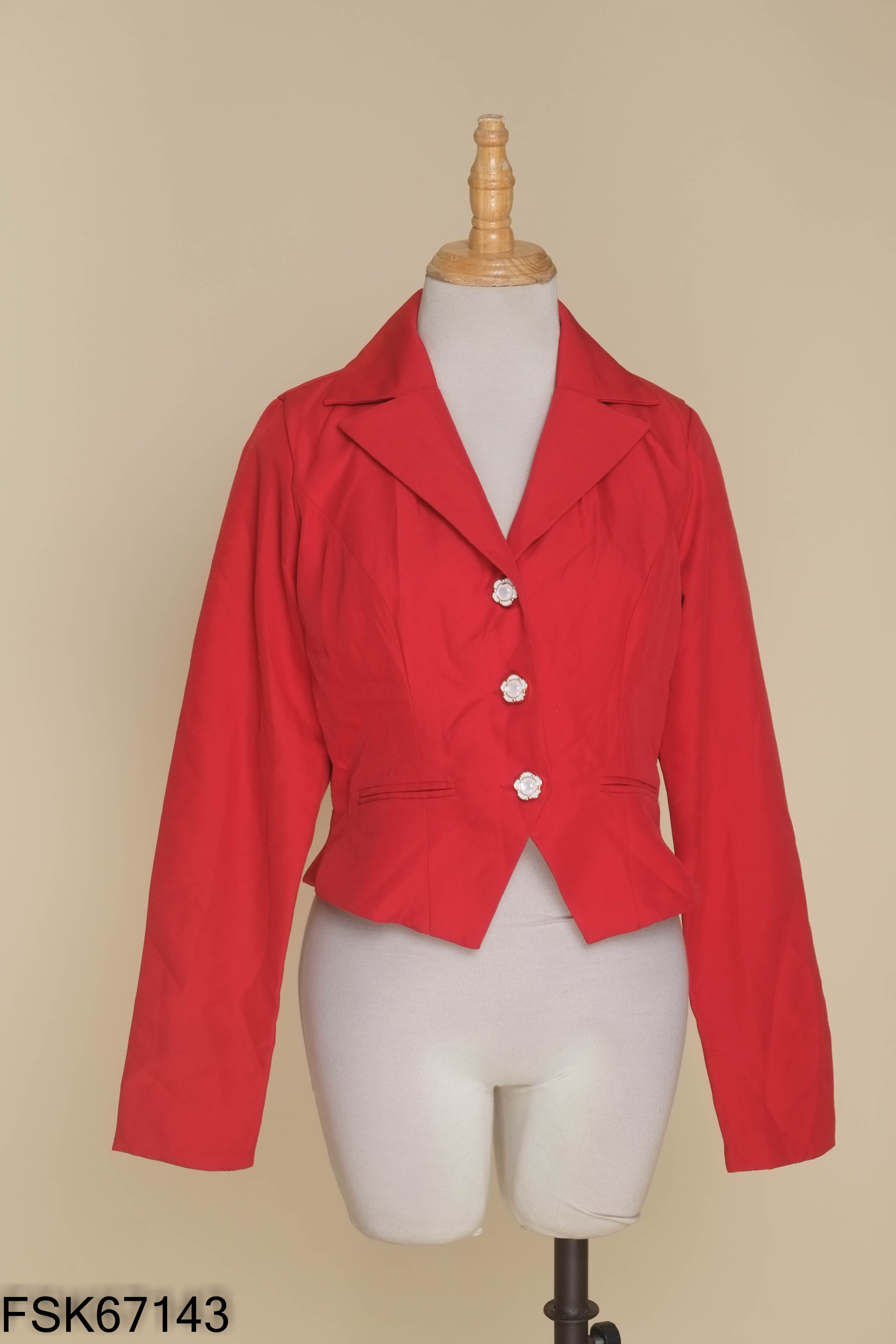NEWTAG Áo blazer đỏ CRAZYTEEN