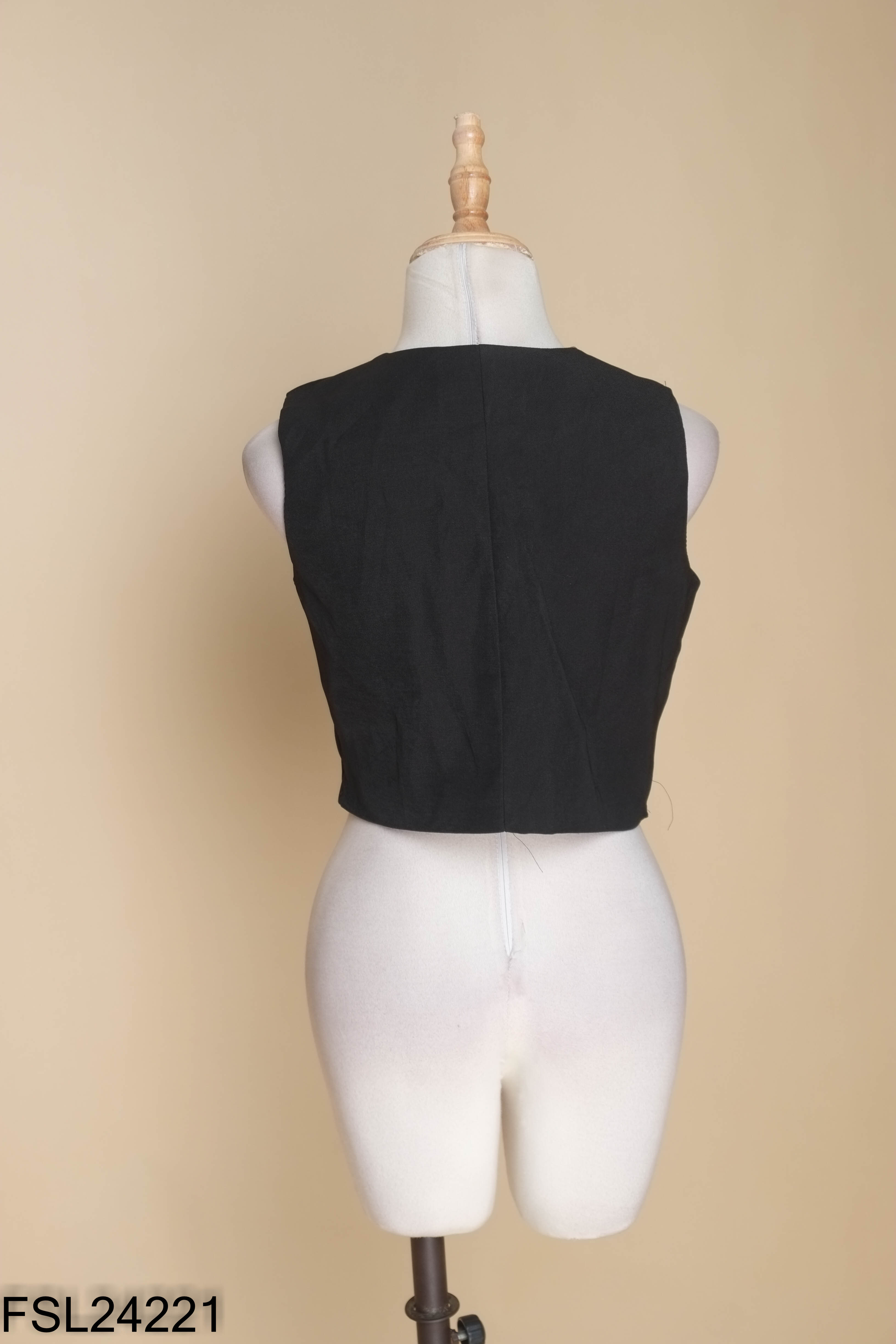 Áo gile vest đen
