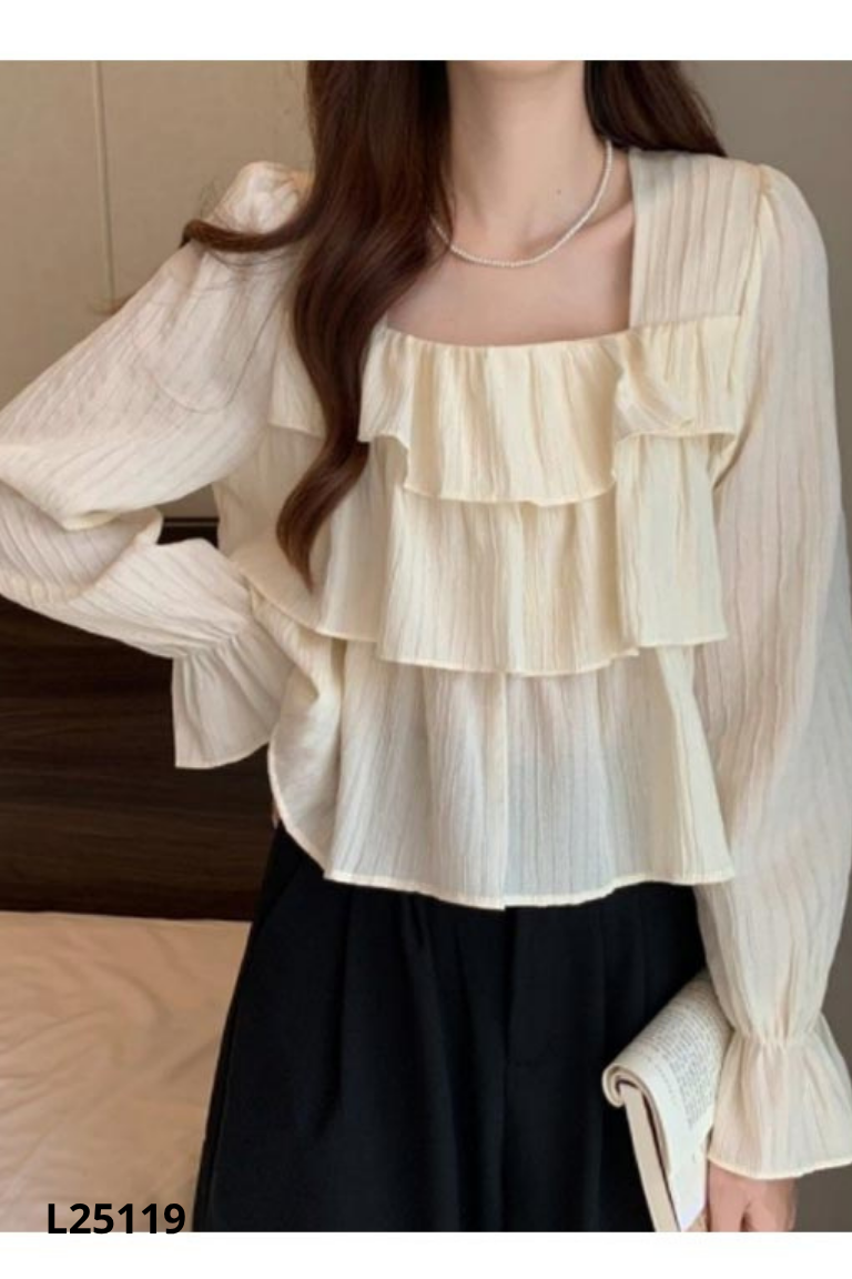 Áo be nhiều tầng
