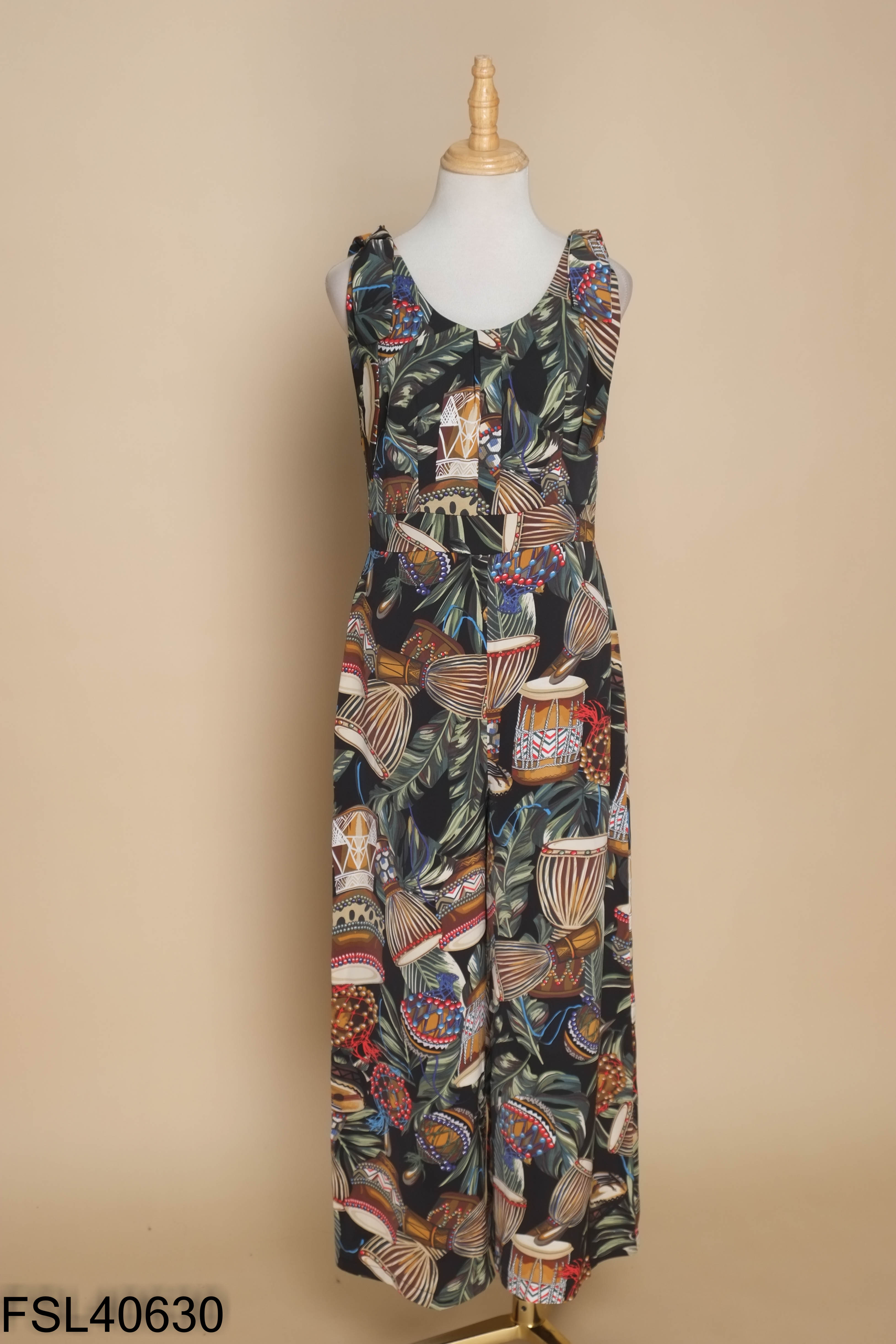 Jumpsuits H&H LUXURY đen họa tiết xanh