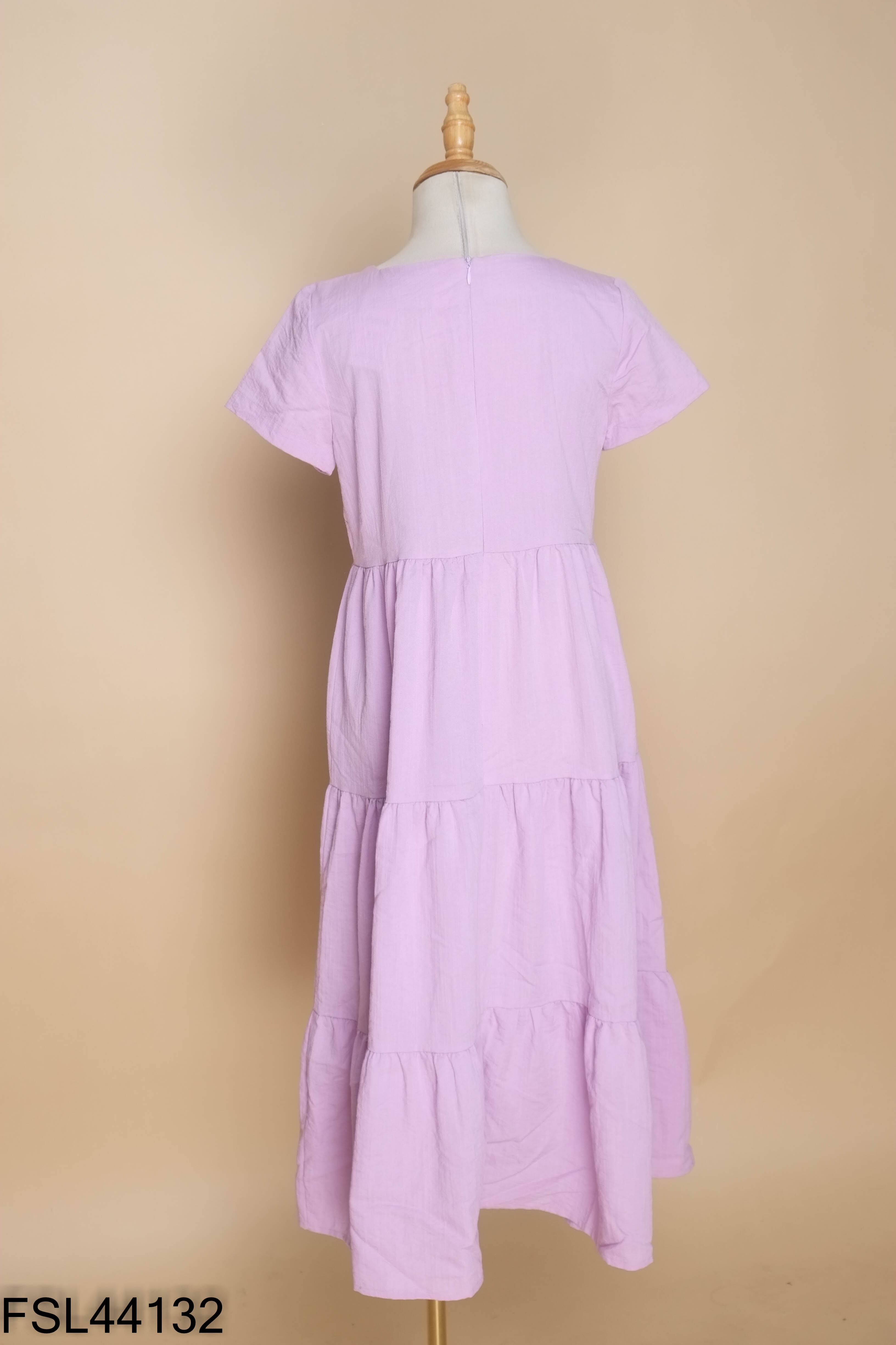 Váy babydoll tím dài TOPSHOP