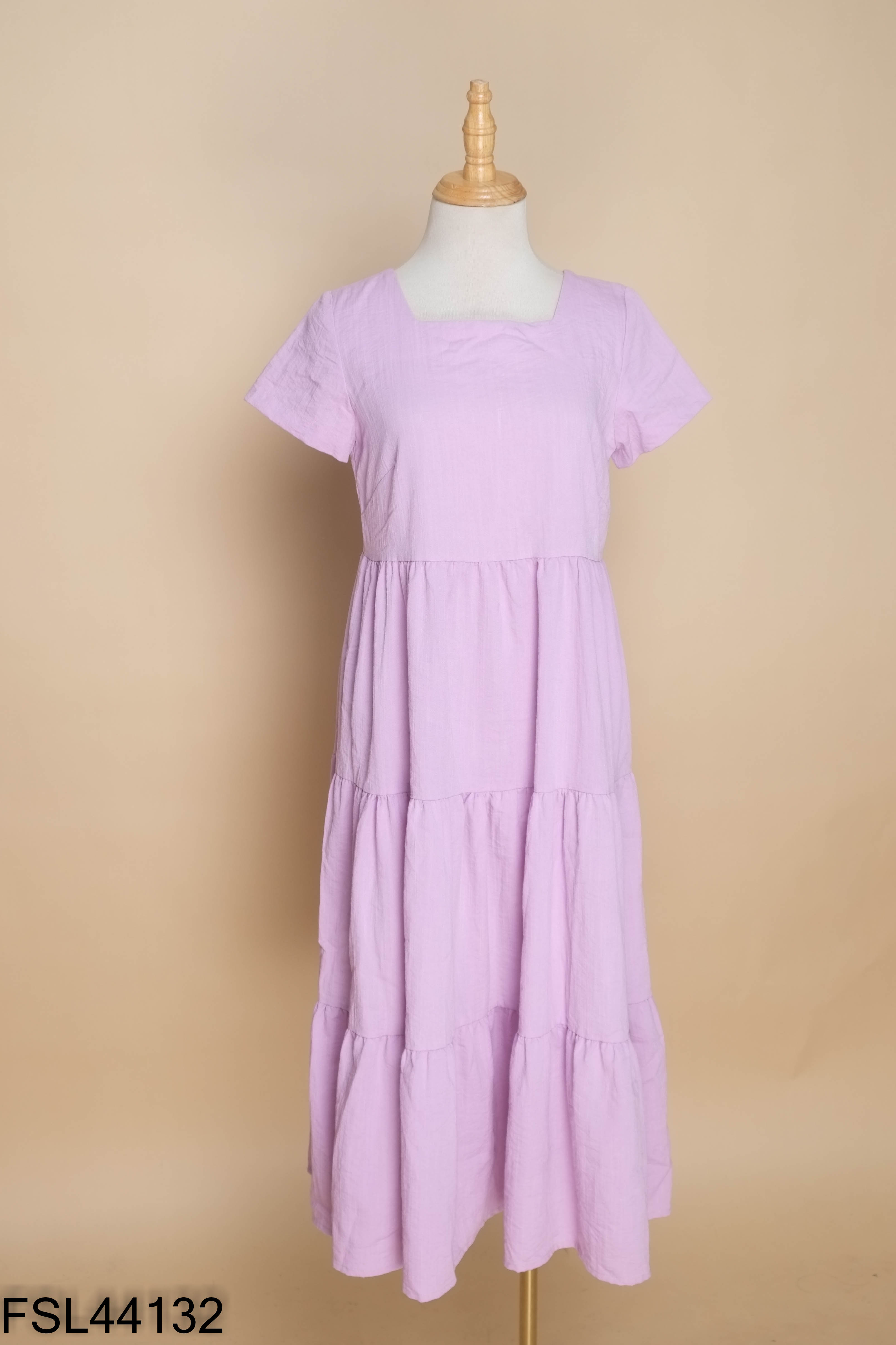 Váy babydoll tím dài TOPSHOP