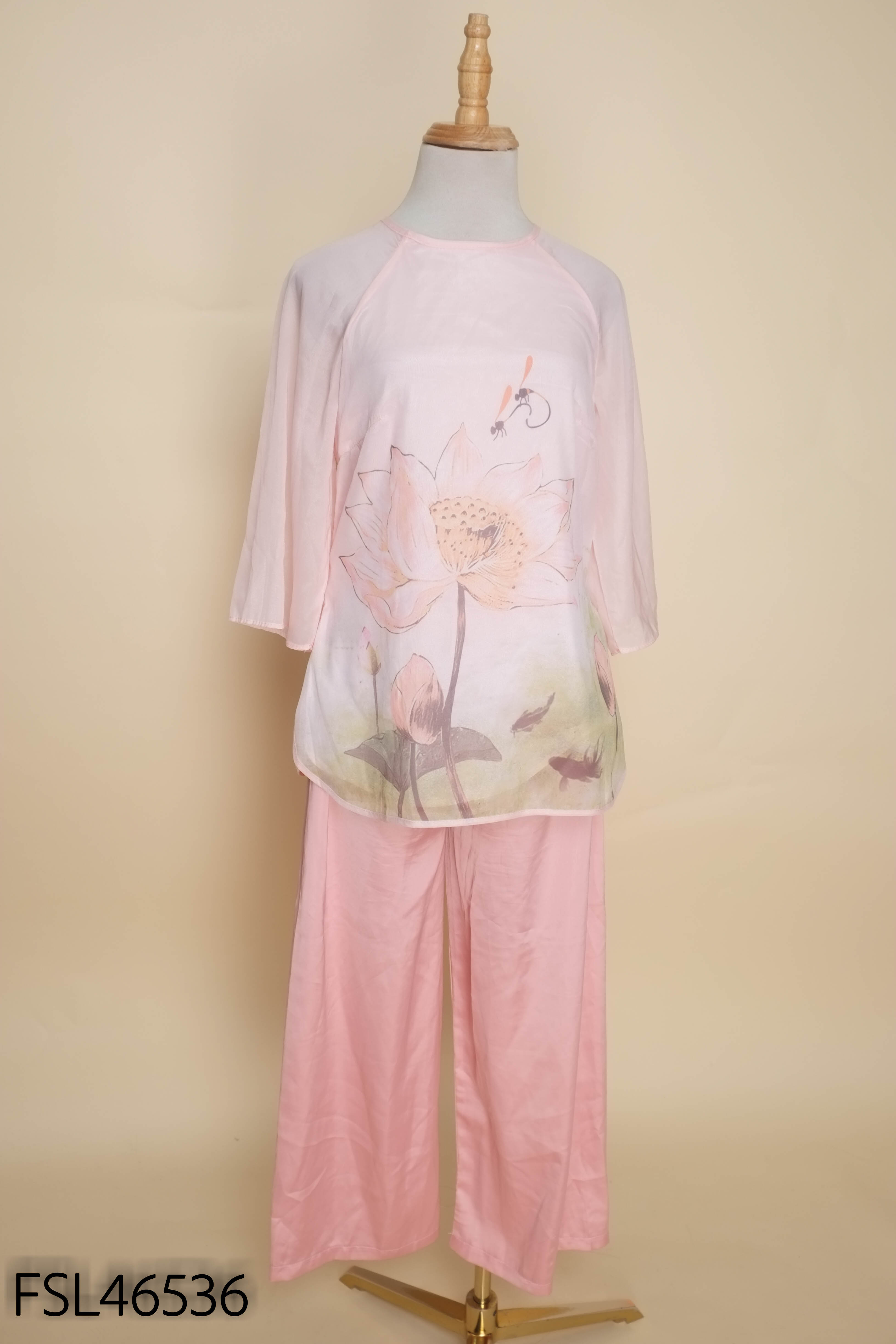 SET áo dài hồng+ quần