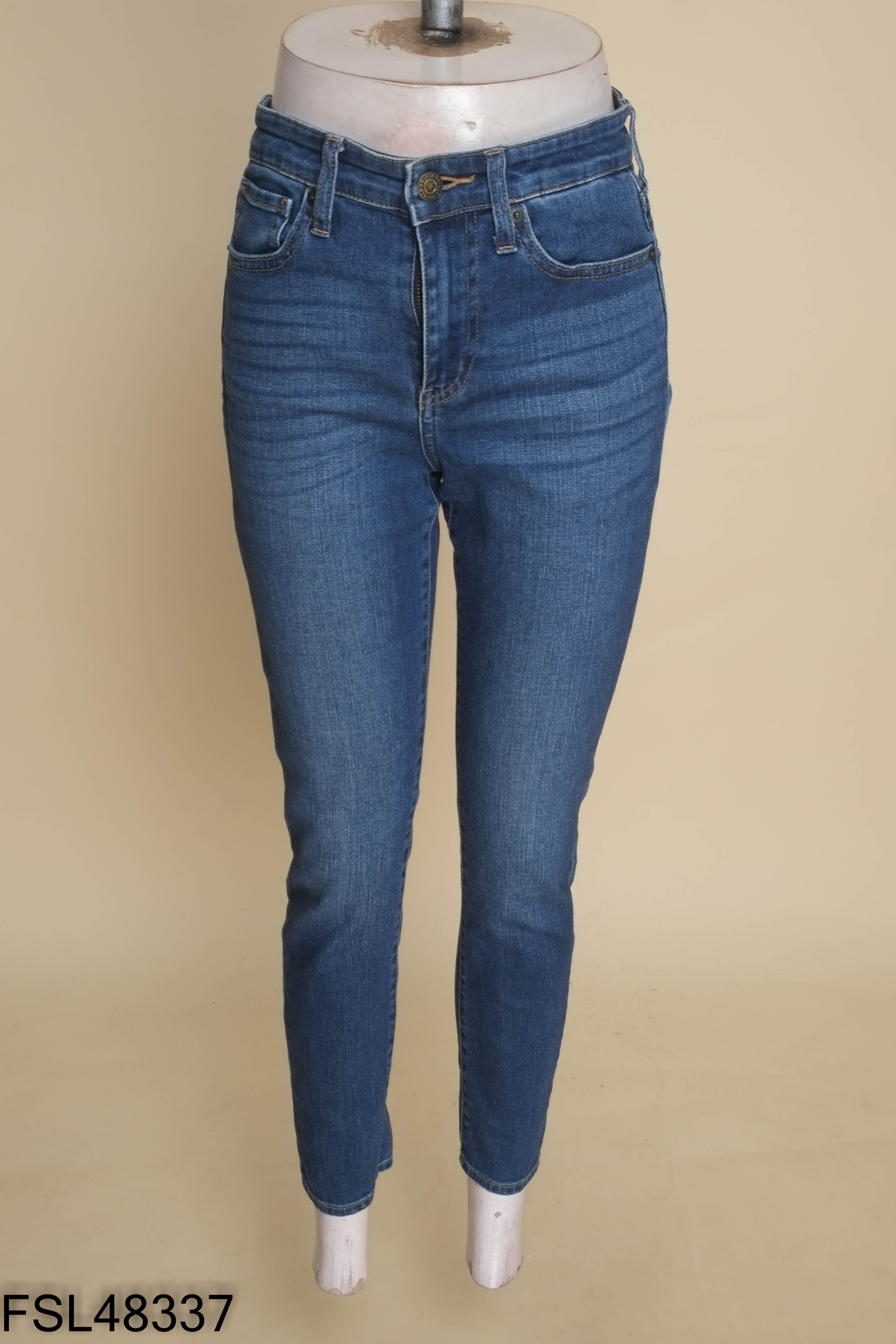 Quân skinjeans UNIQLO xanh