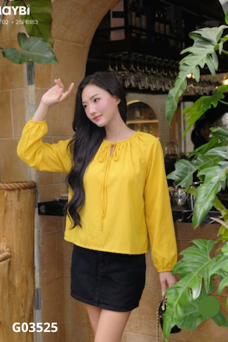 Áo MAYBI vàng trơn