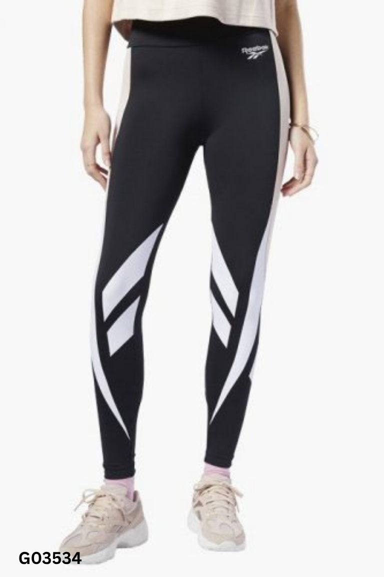 Quần tập legging đen REEBOK phối trắng