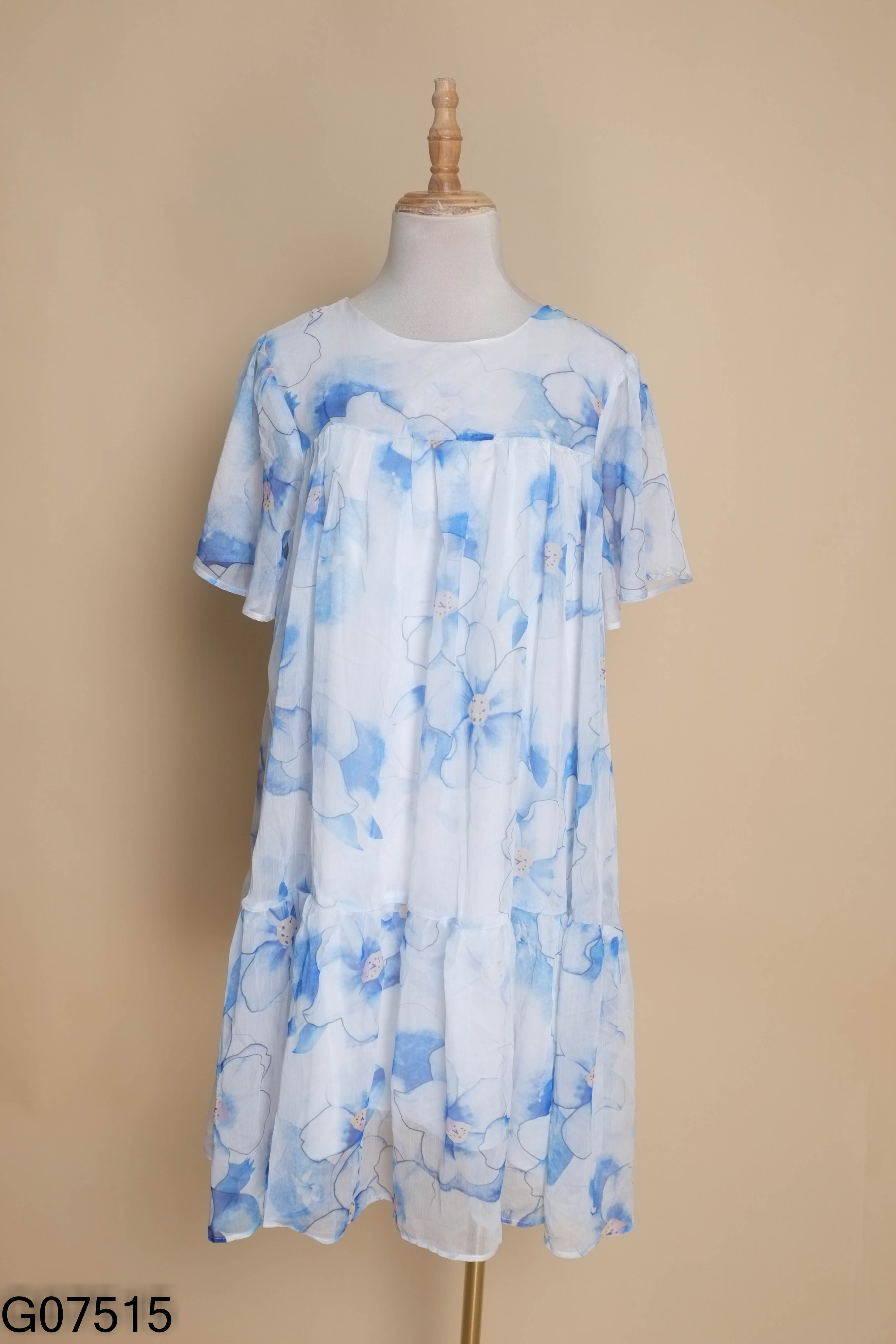 Váy BAE MALI phối hoa xanh