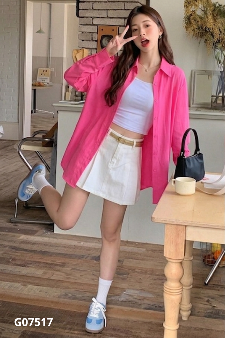 NEWTAG Áo sơ mi hồng