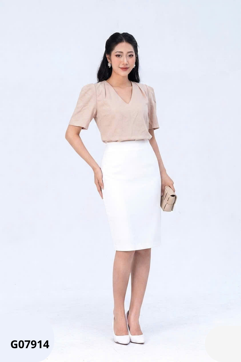 Set áo MIX & MATCH be trơn + chân váy MERCY