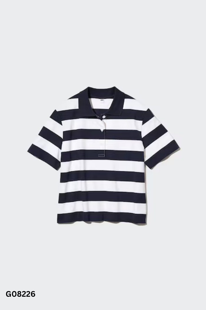 Áo UNIQLO xanh than sọc trắng