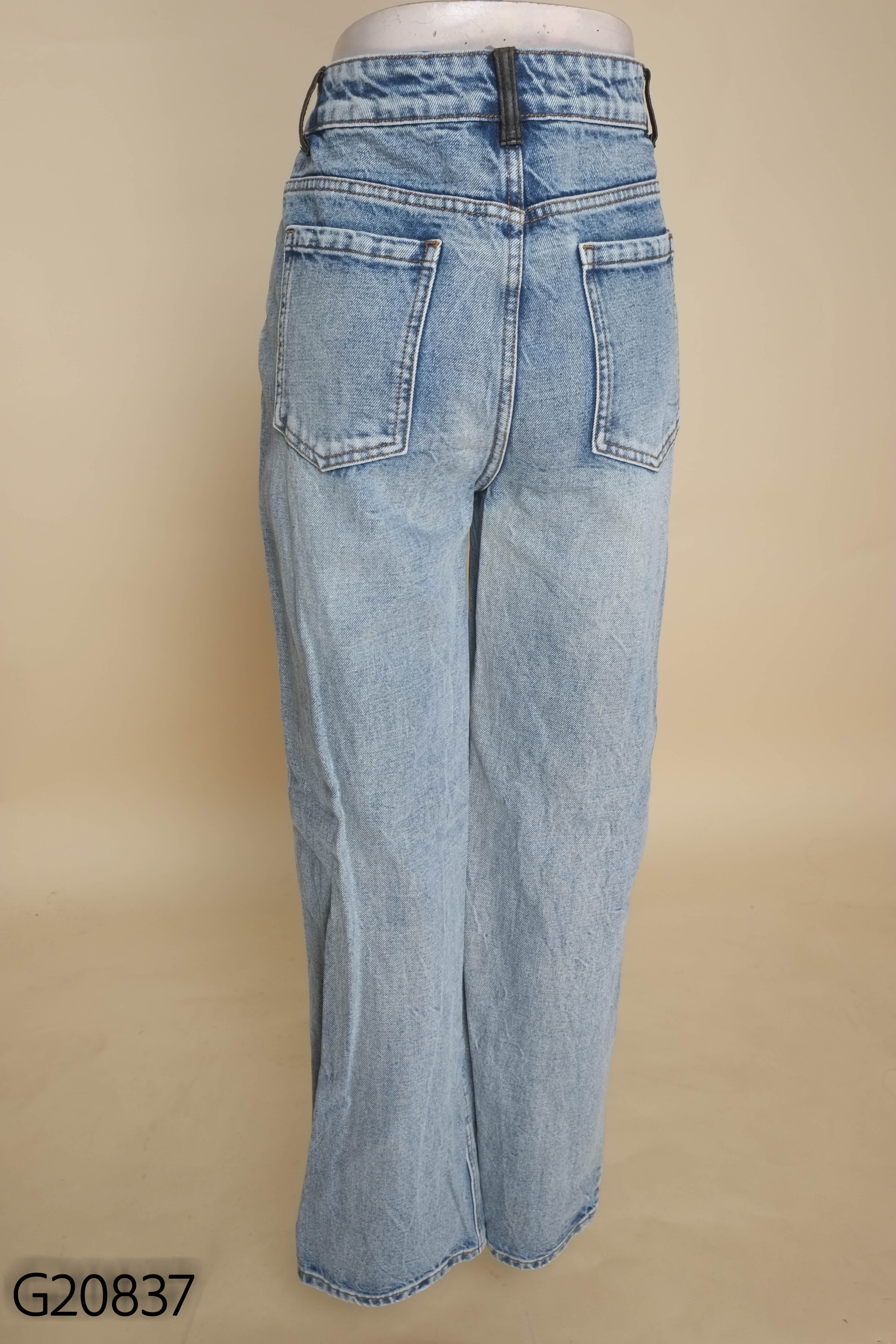 Quần jeans xanh MORNINGGFAN ống đứng