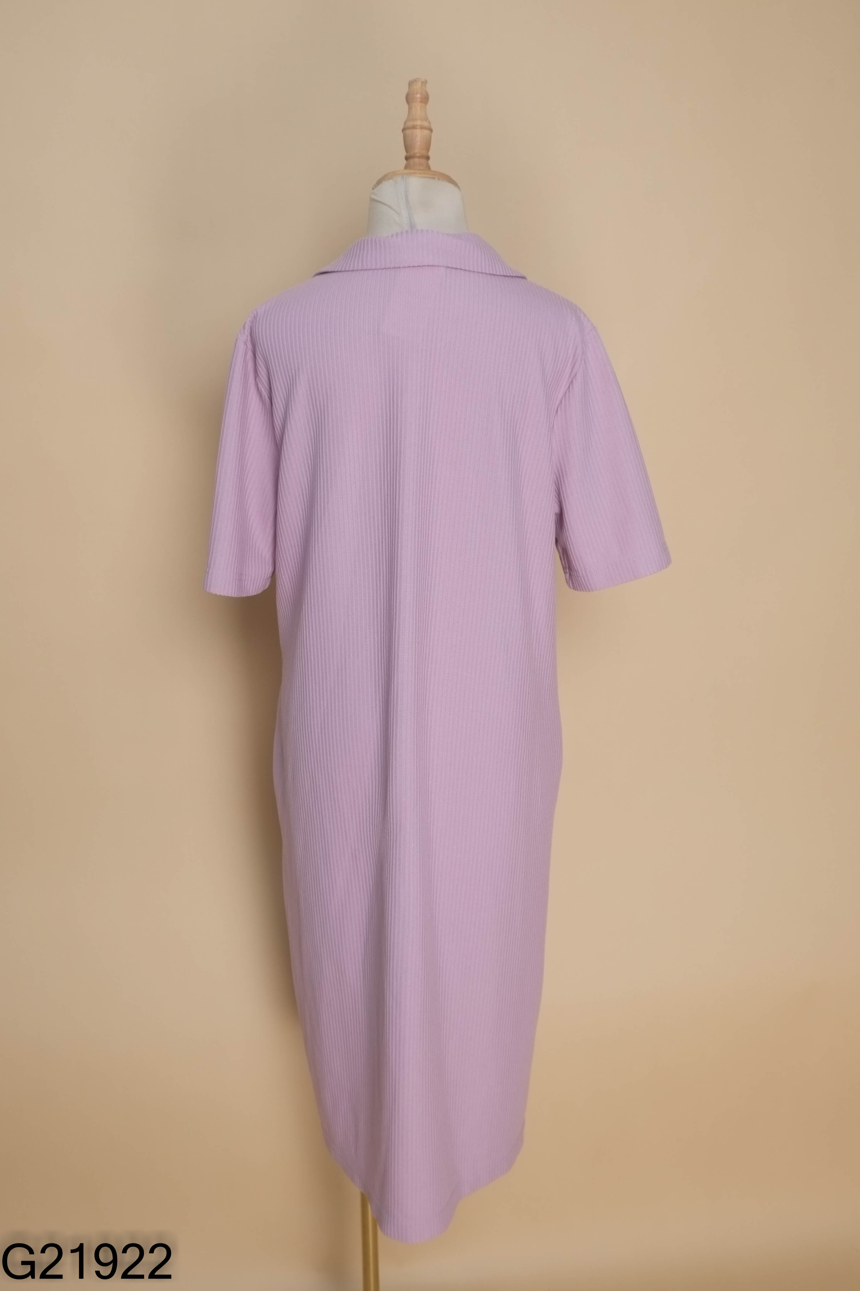 Váy L'AMME tím cổ polo