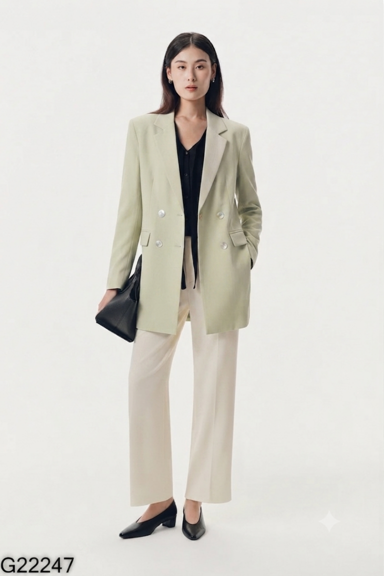 Áo MONO TALK blazers xanh