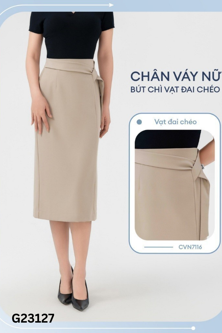 Chân váy YODY vải be