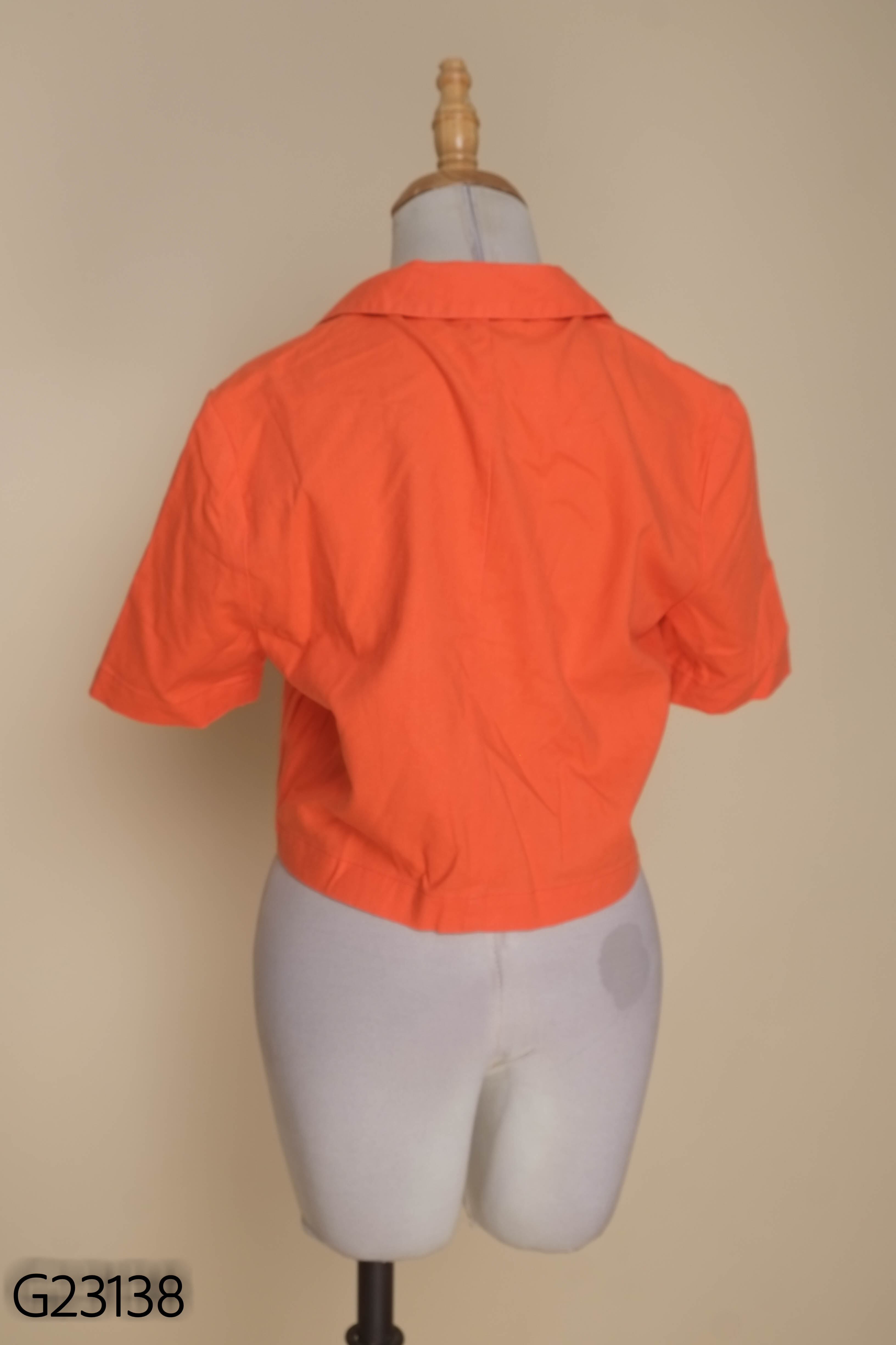 Áo kiểu cam CANIFA cổ vest