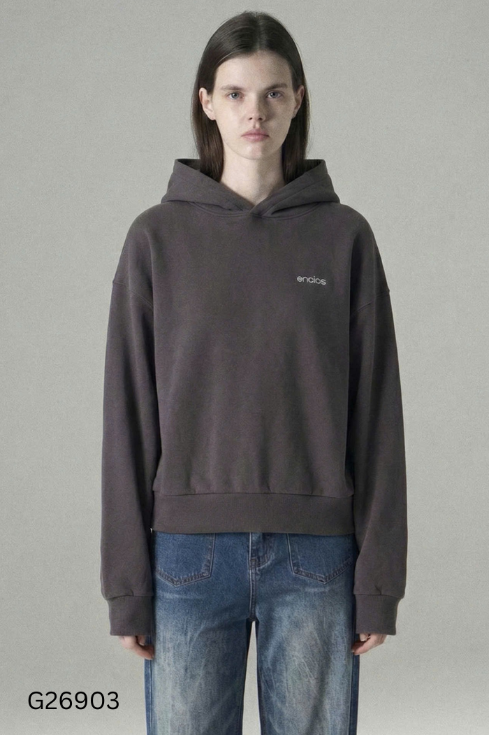 Áo hoodies nỉ xám đậm