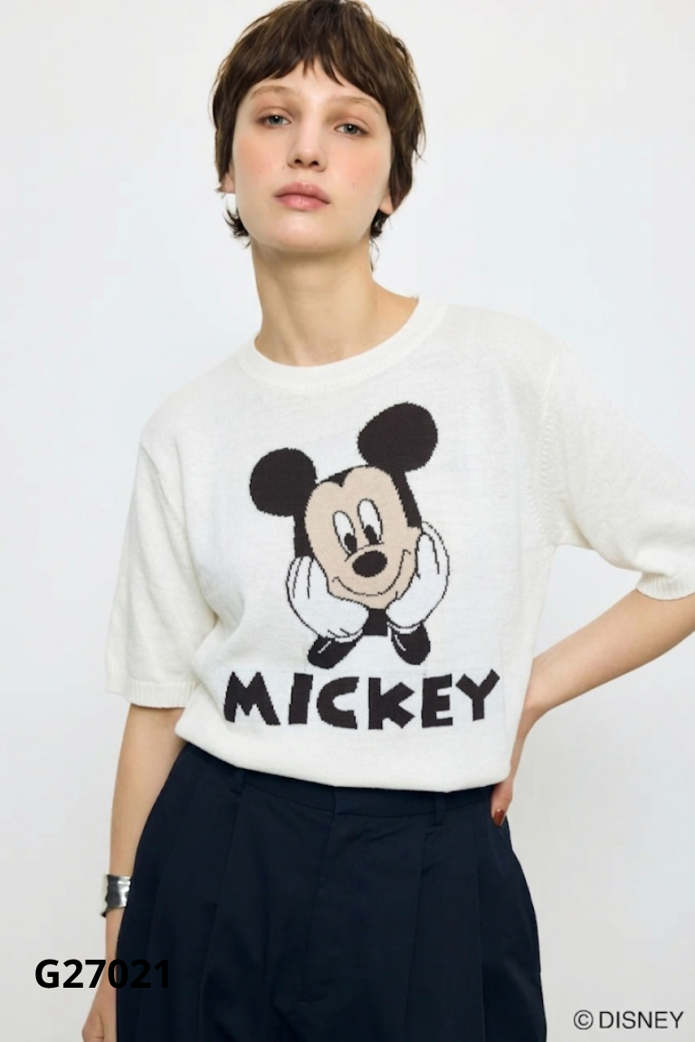 Áo len mongtoghi trắng DISNEY hình Mickey